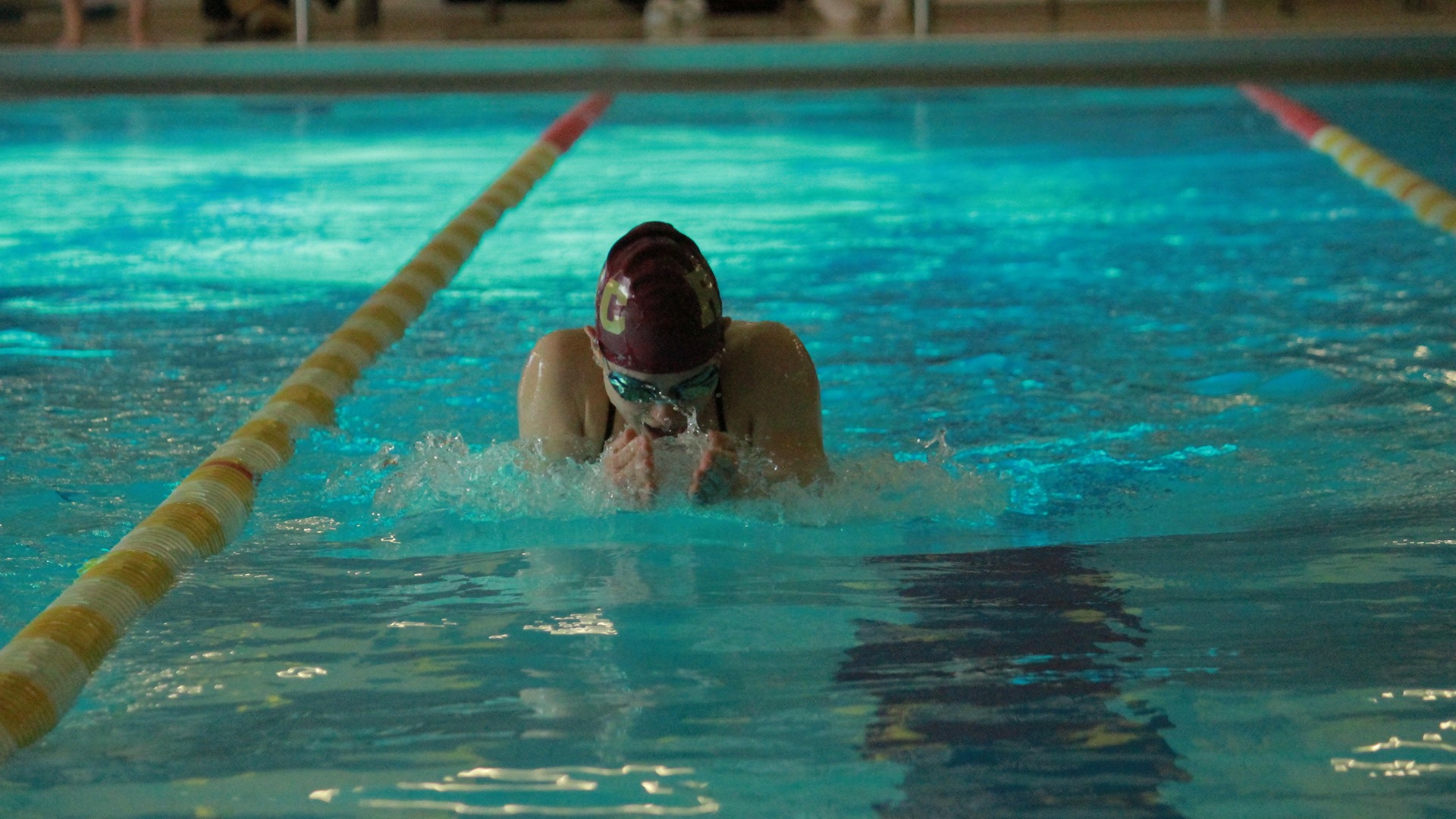 Women's Swimming in action during the 2025-26 season