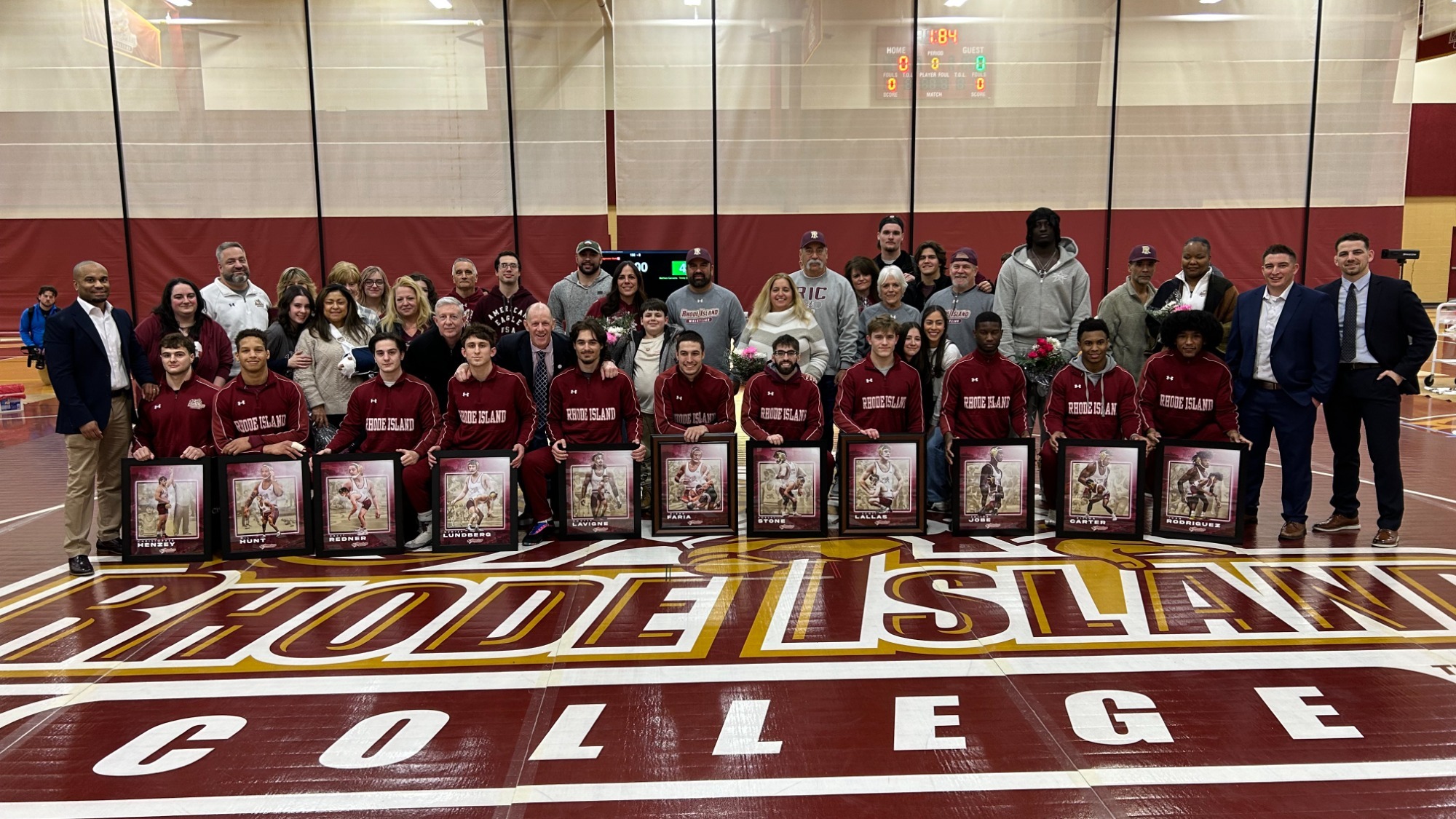 2025-26 Wrestling Senior Day Group Photo