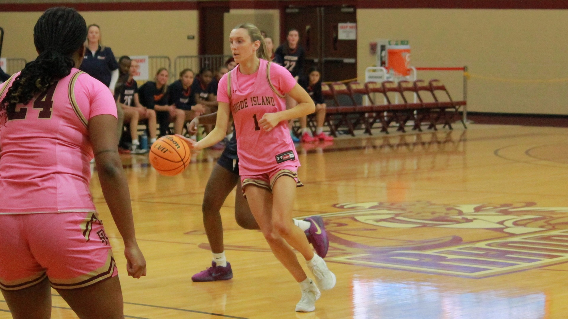 Abby Wager in action during the 2025-26 season