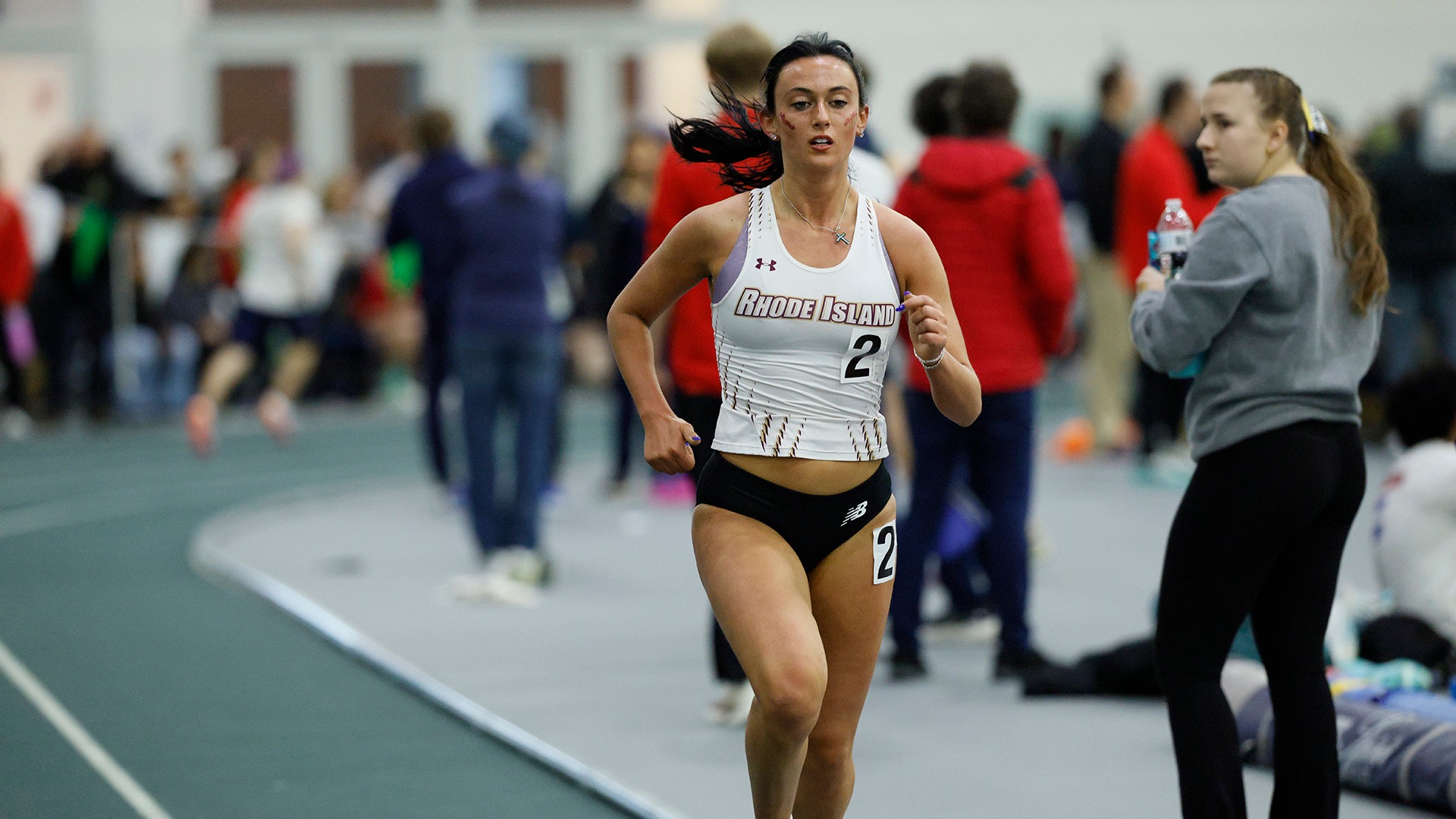 Haley Oliver in action at the 2026 Little East Championship