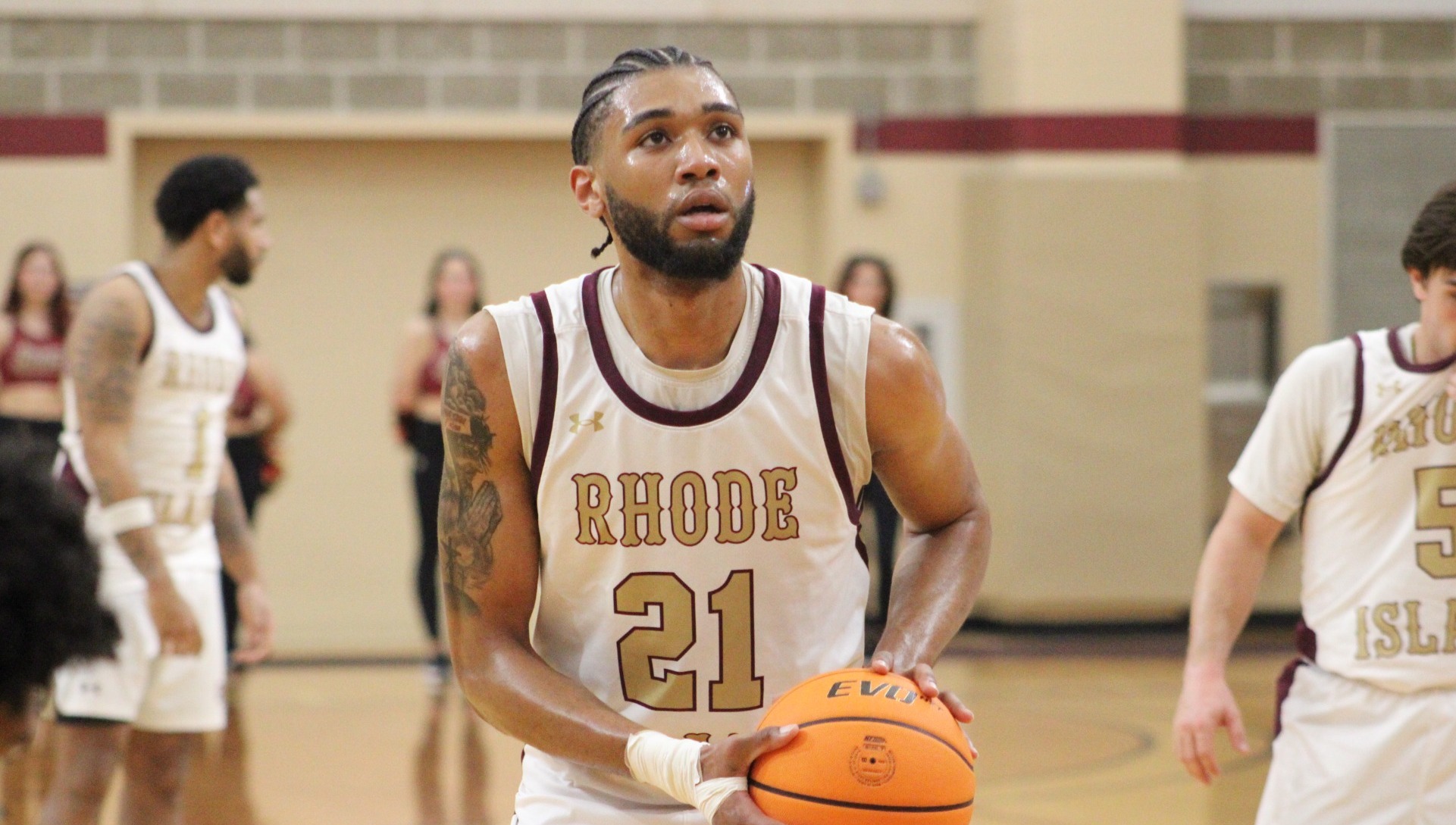 Tyriek Weeks in action during the 2025-26 season