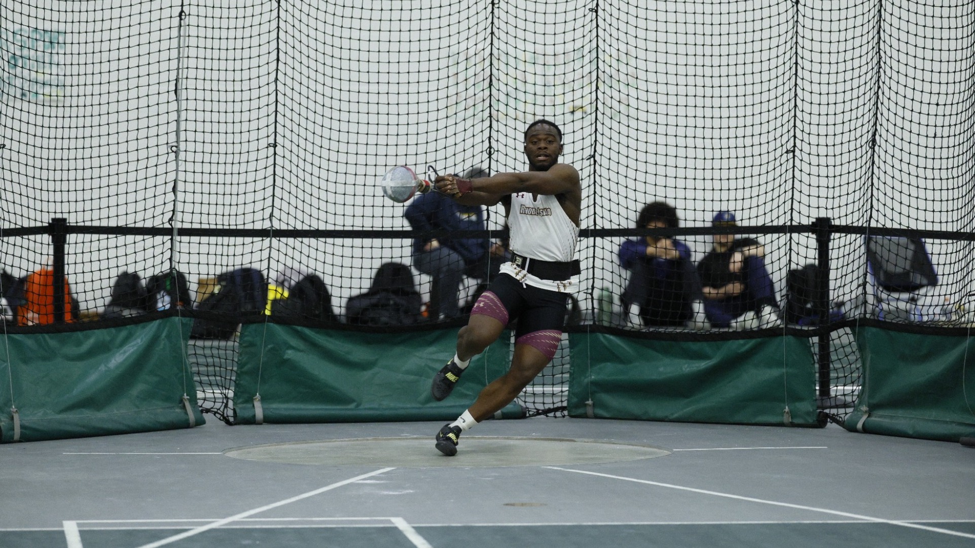 Enrique Edjang in action during the 2026 Little East Championship