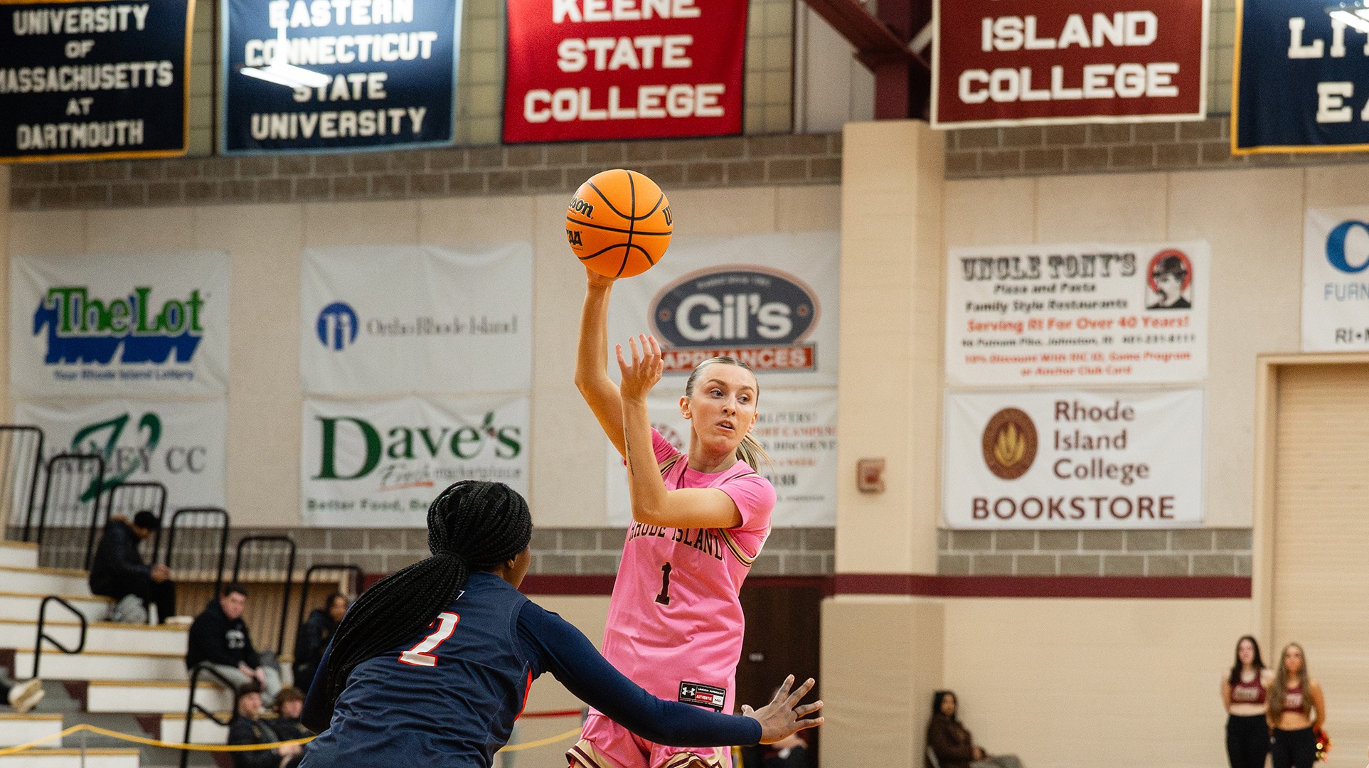 Abby Wager in action during the 2025-26 season
