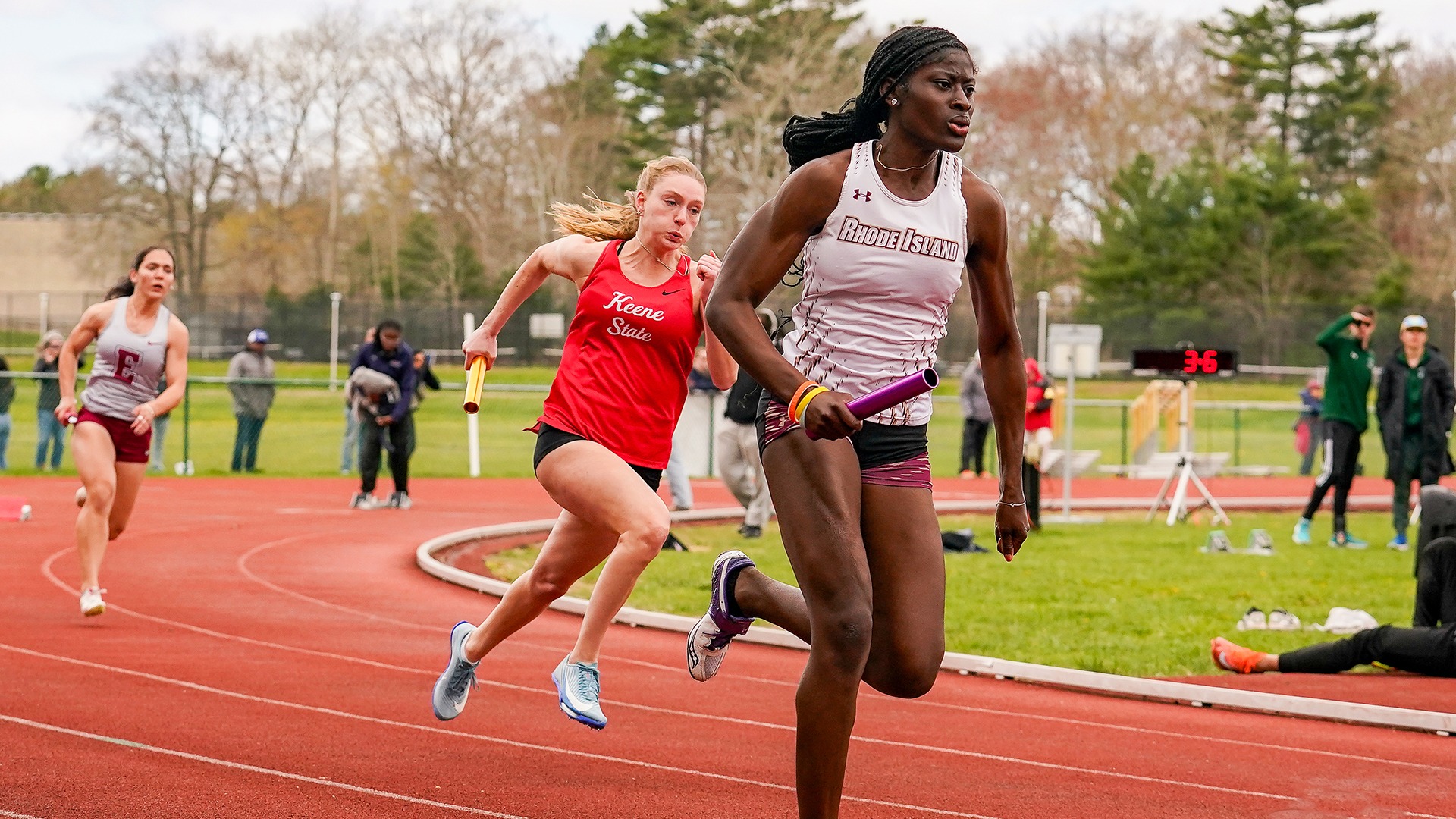 Bendu Kamara at the 2025 Little East Women's Outdoor Track and Field Championship