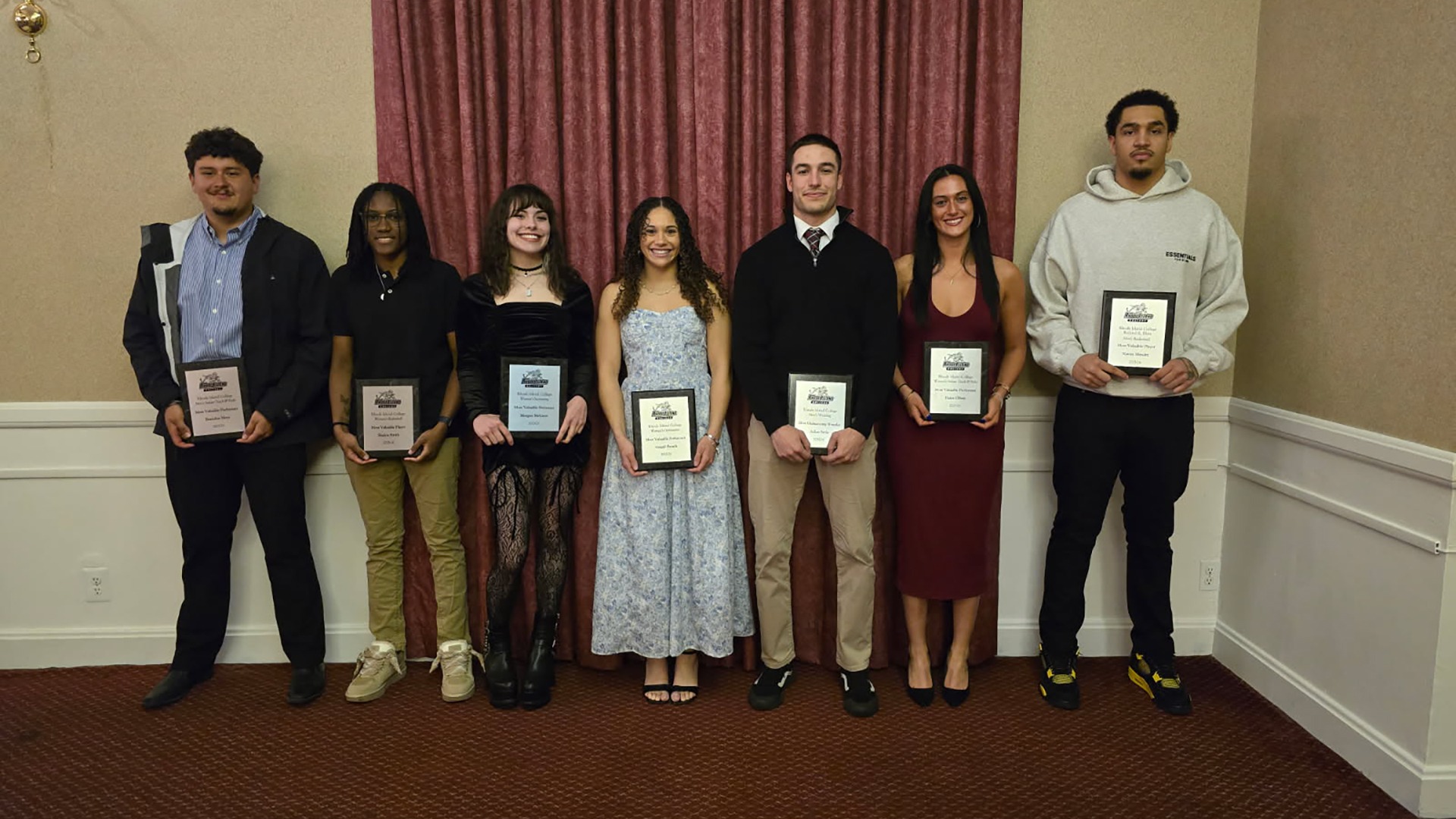 2025-26 Rhode Island College Winter Sports MVP Group Photo