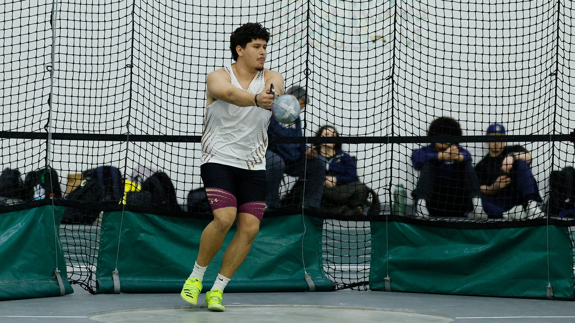 Brandon Mota in action at the 2026 Little East Men's Indoor Track and Field Championship