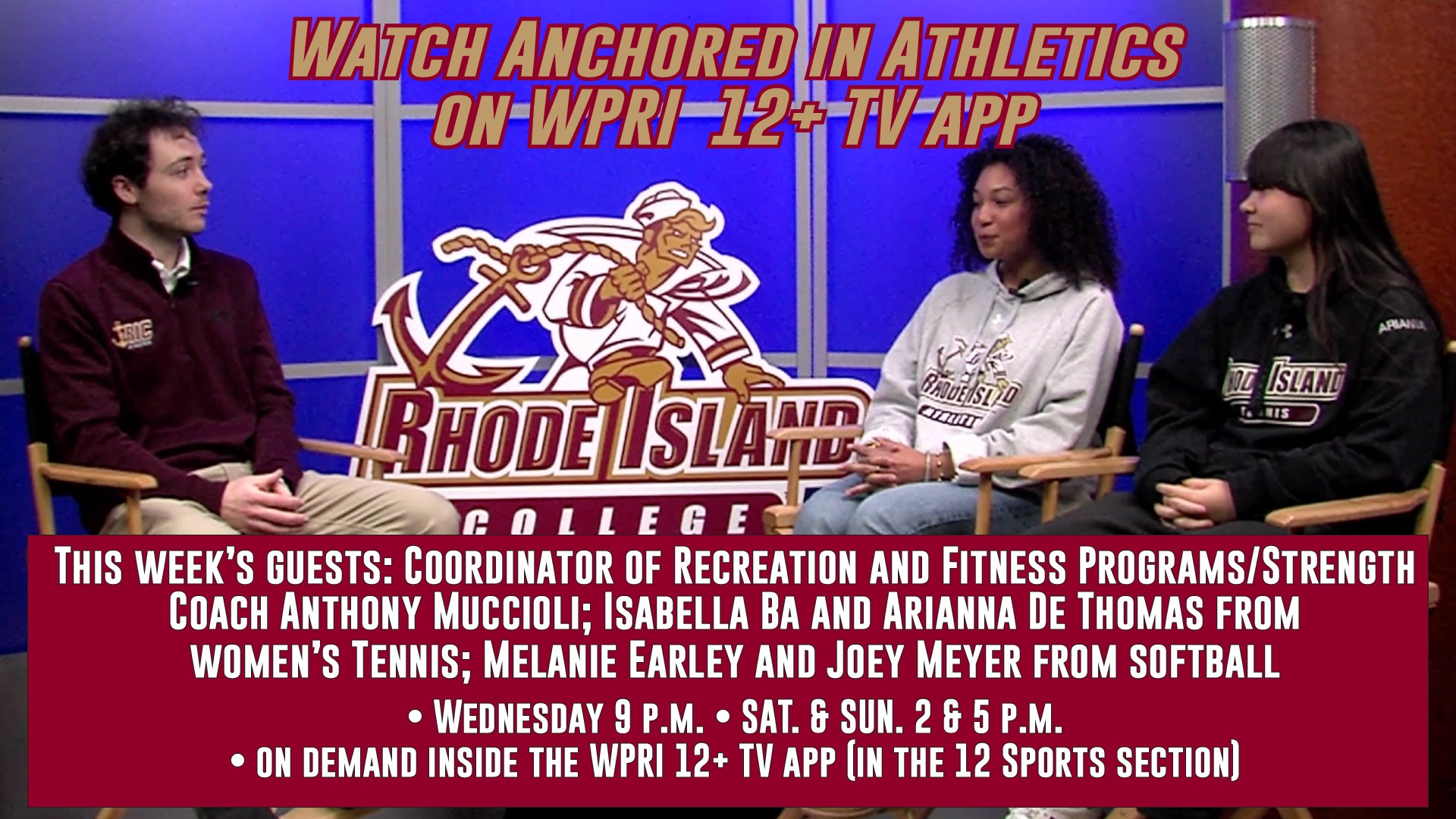 Anchored in Athletics S4E2 WPRI+ Promo Graphic