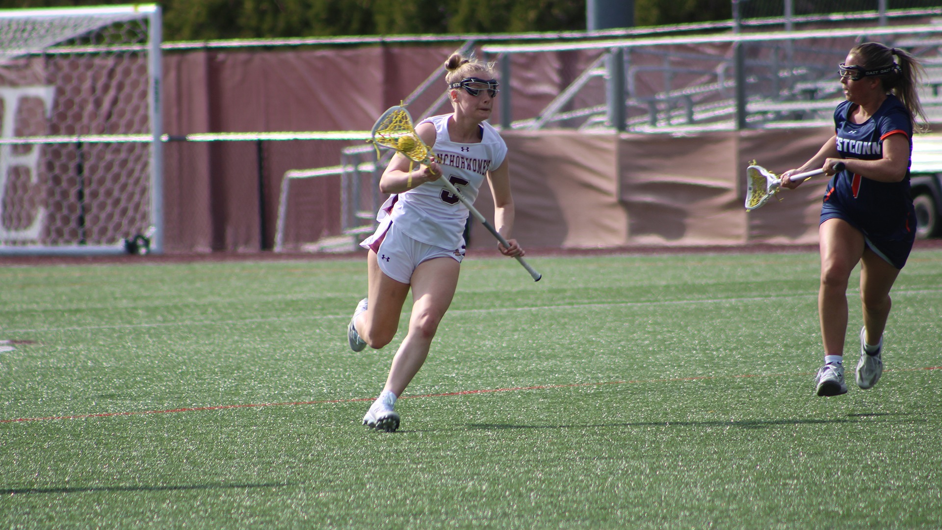 Lily Nees in action vs. WestConn