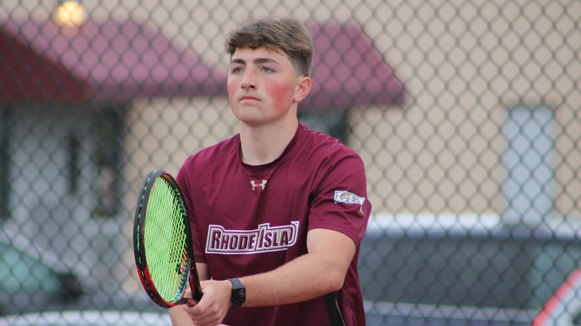 James McShane in action vs. Bridgewater State in the LEC Championship Semifinals