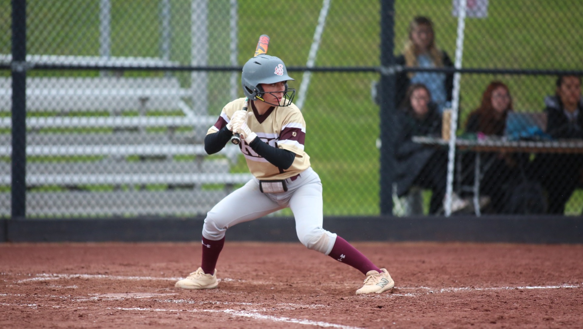Noelle SImmons in action vs. UMass Boston at the 2026 Little East Championship