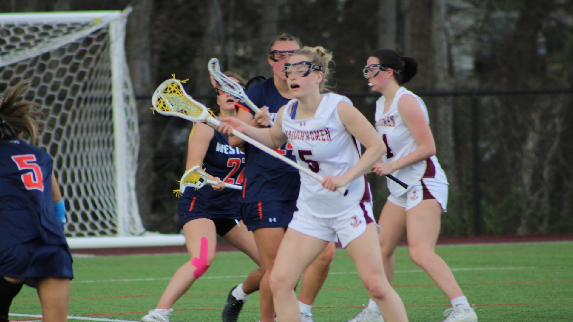Lily Nees in action vs. WestConn
