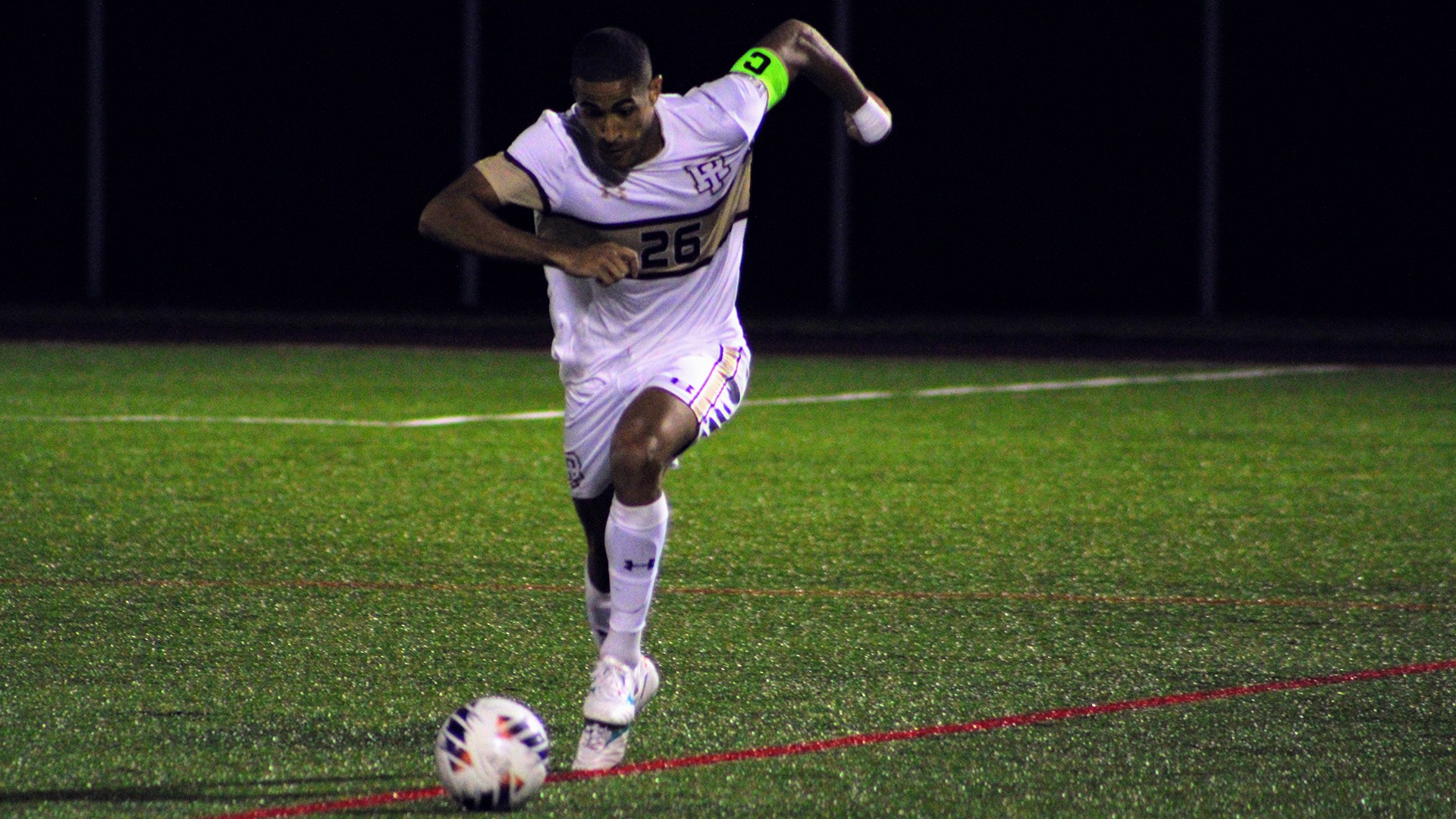 Alijah Nunes in action vs. Roger Williams (Sept. 1, 2026)