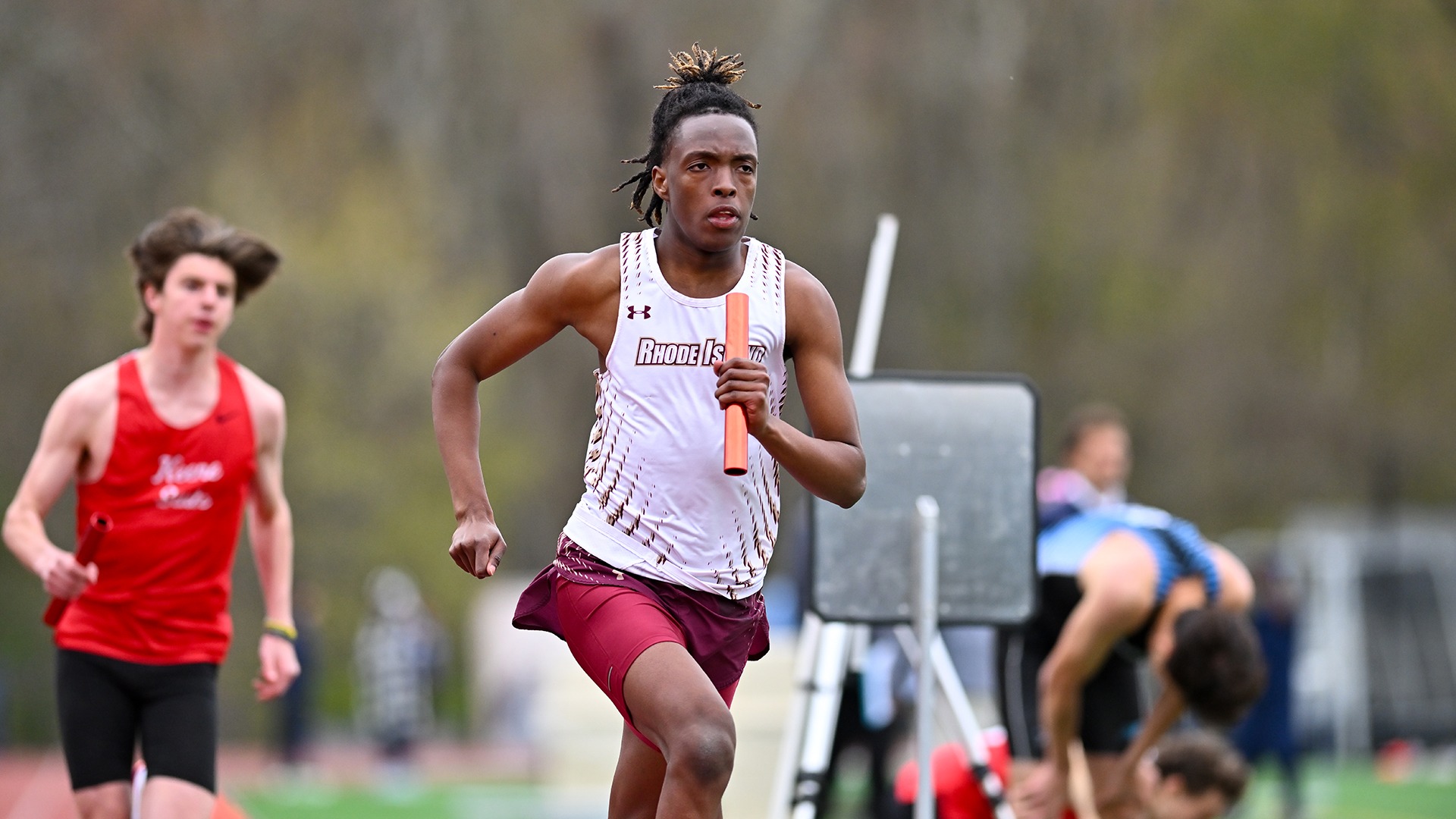 Hussein Niyonkuru in action at the 2026 Little East Championship