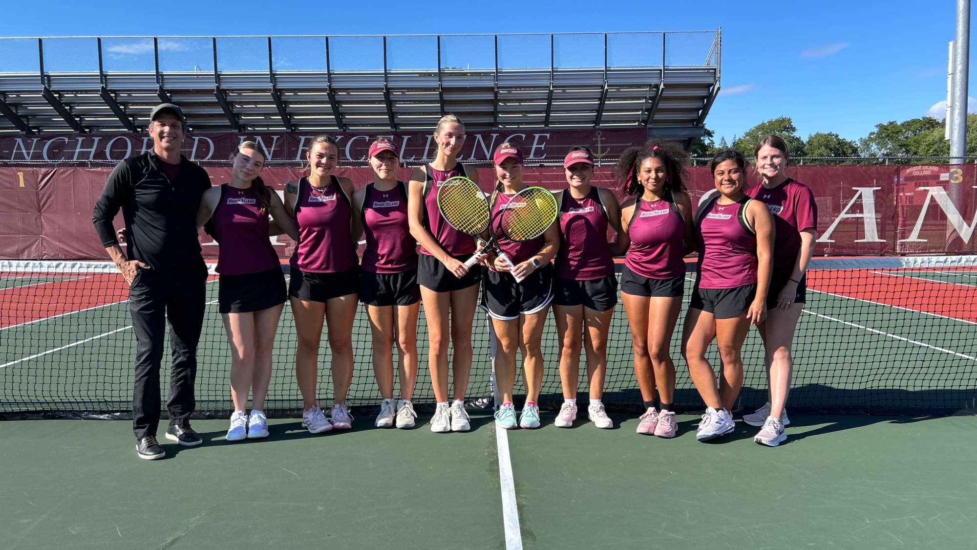 2026 Rhode Island College Women's Tennis Team Photo