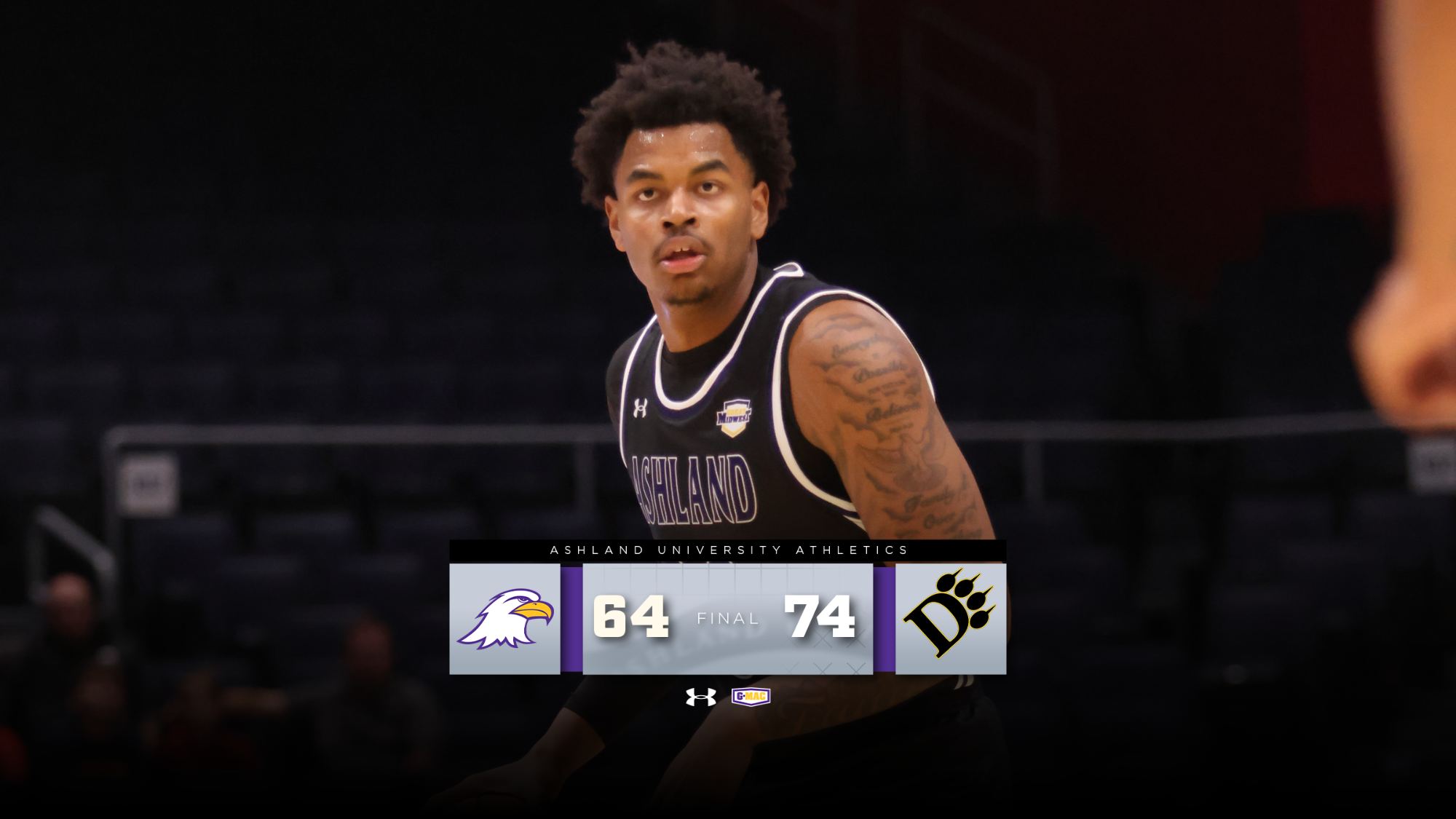 Ashland Men's Basketball Final Score Rotator 12.18.25