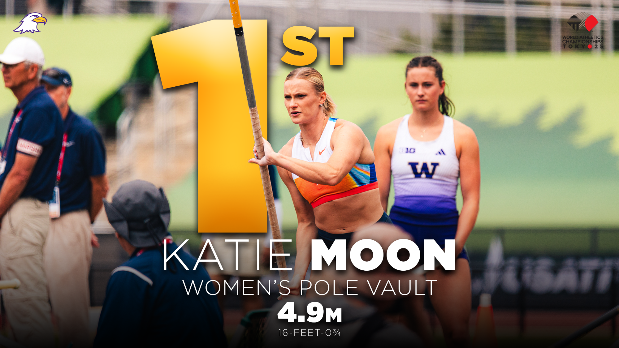 Moon 2025 World Athletics outdoors gold rotator