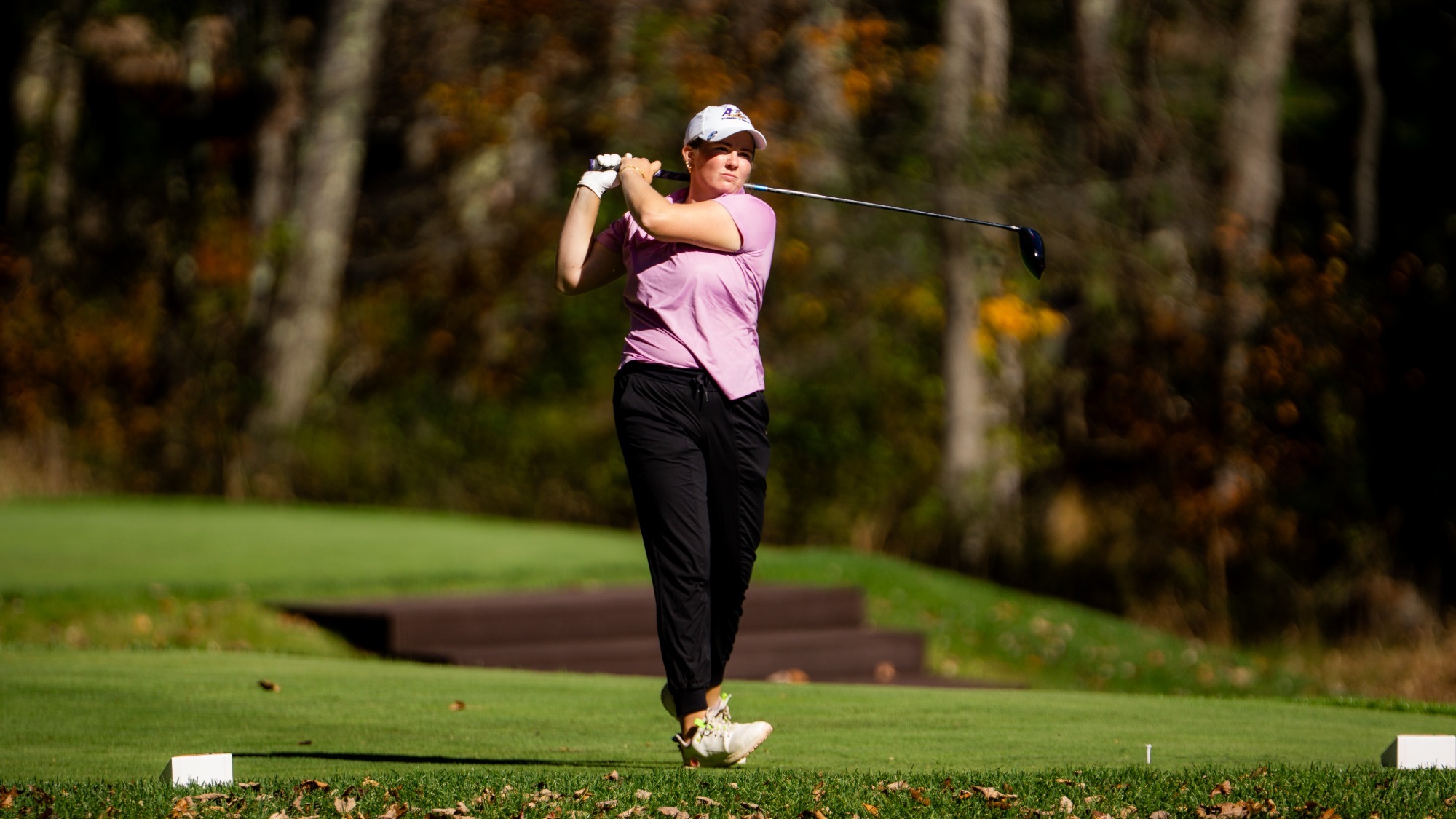 Harker 2026 WGOLF fall action shot Nemacolin
