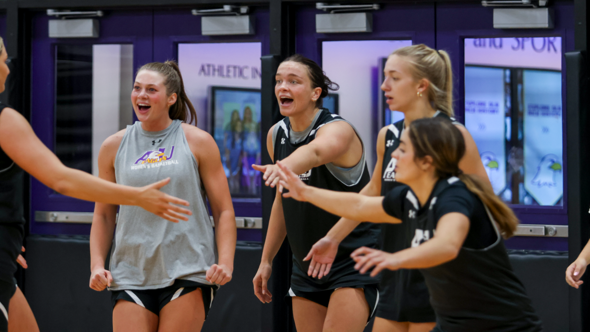 2026-27 WBB preseason practice action shot