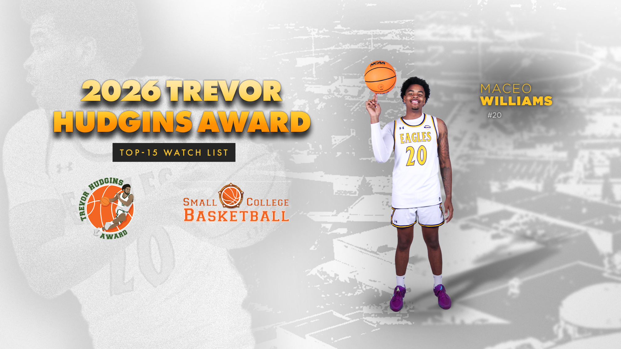 Maceo Hudgins 2026 award top 15 rotator