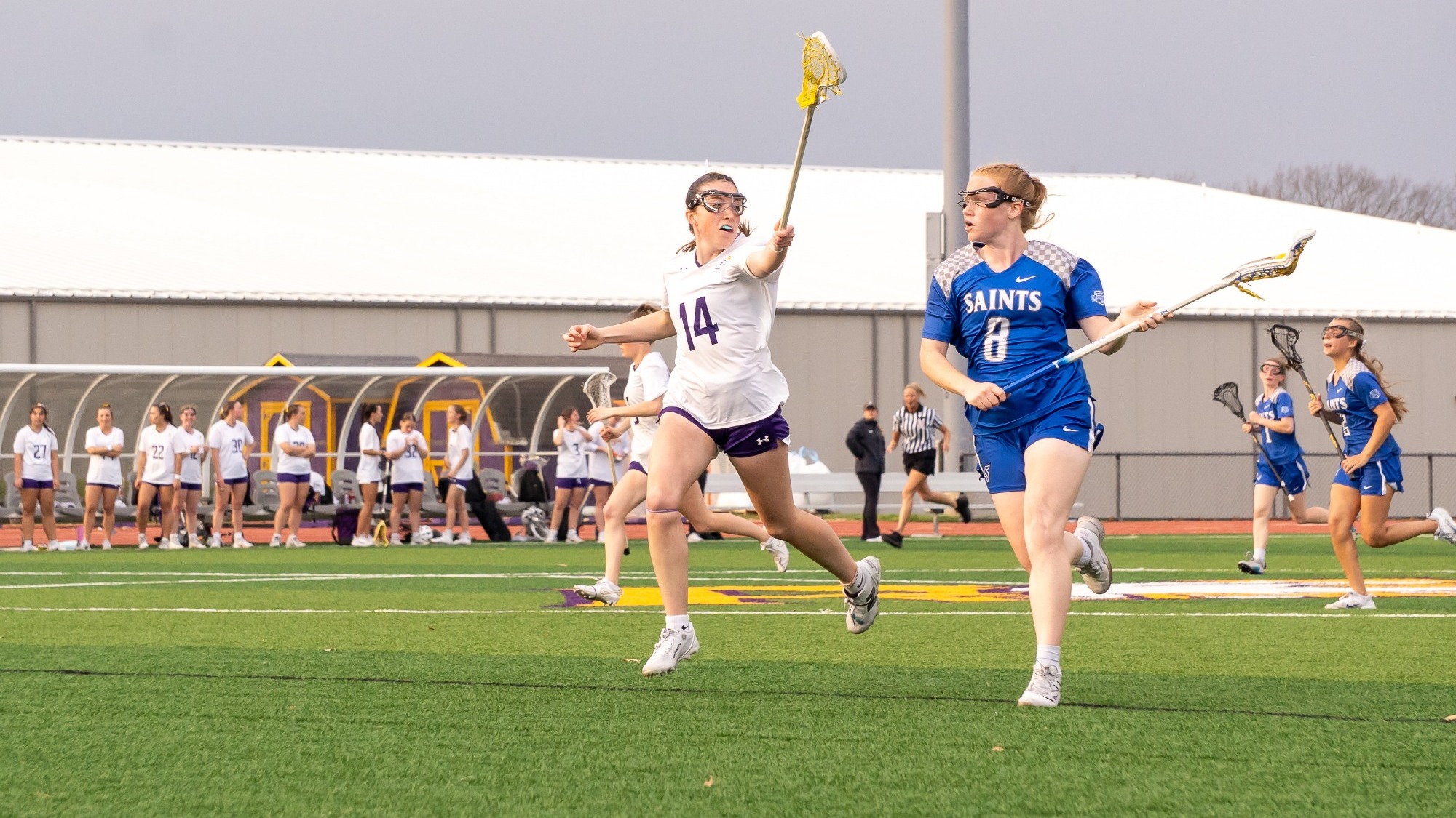 Hinders 2026 WLAX home action shot
