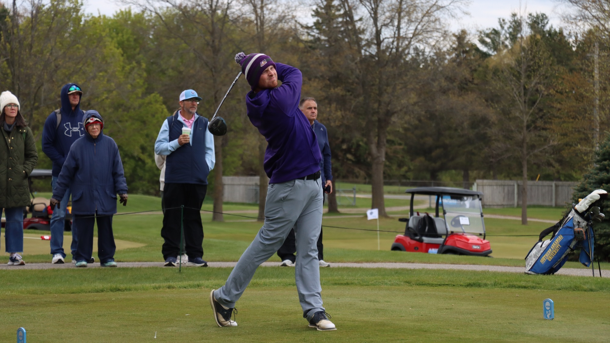 Mishler Day 1 2026 super regional MGOLF action shot