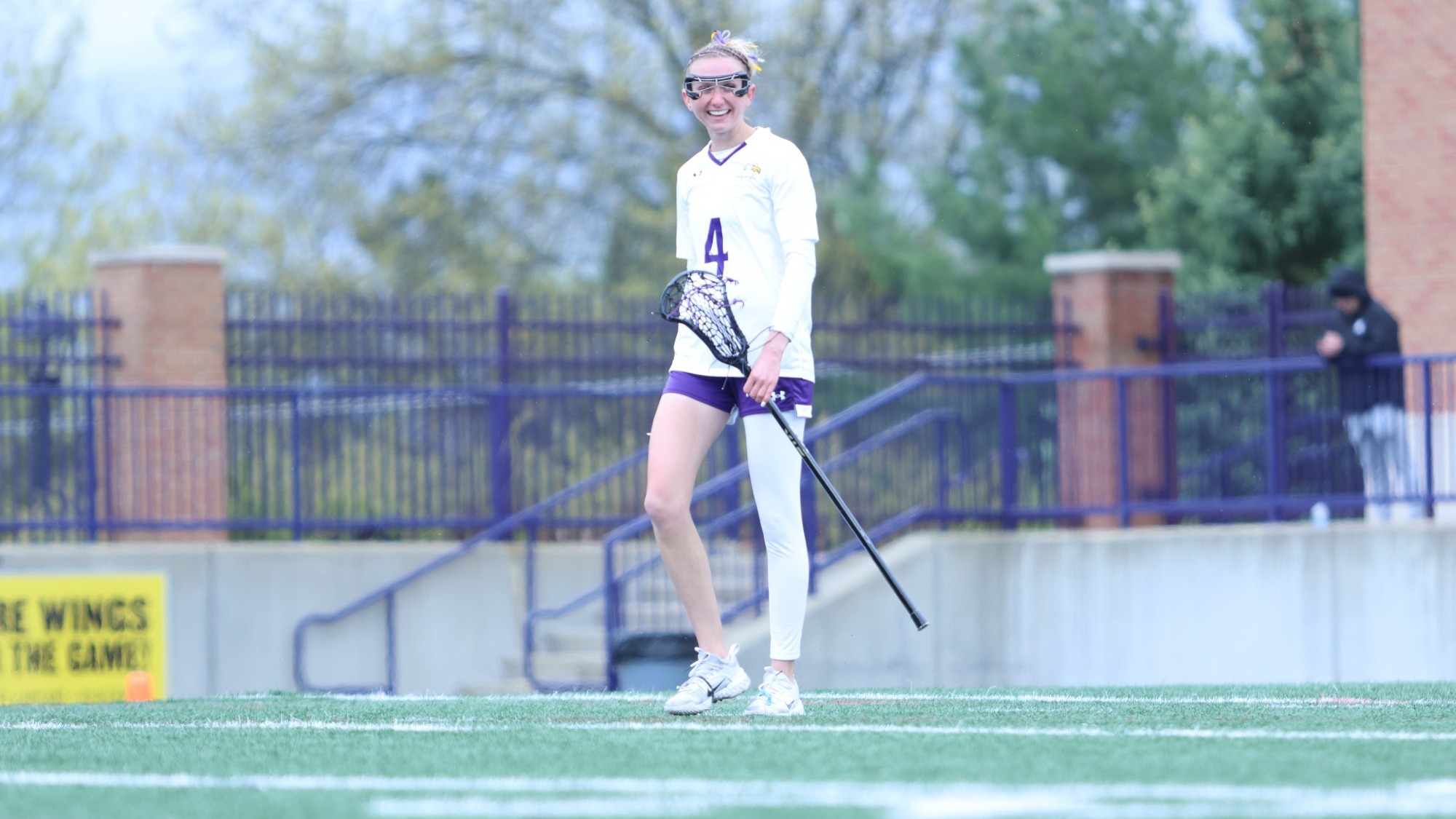 Fisher 2026 WLAX action shot home
