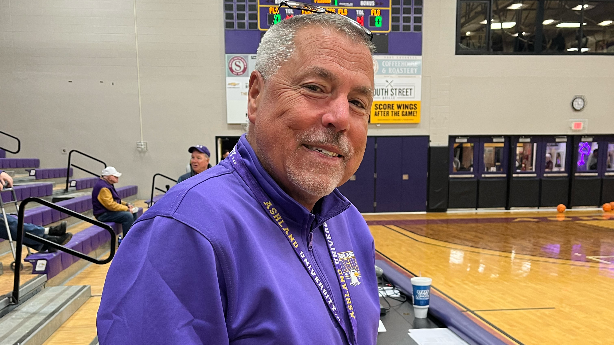 Tom Marquette pic from gym for Eagle Forever Award