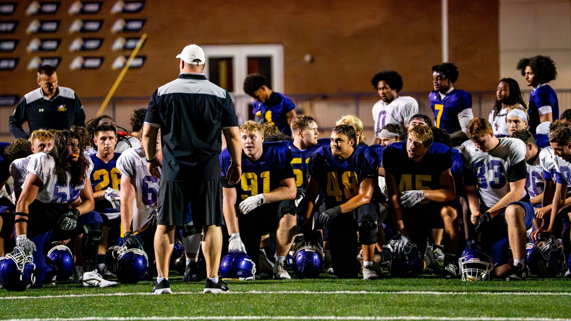 2026 FB team huddle shot preseason
