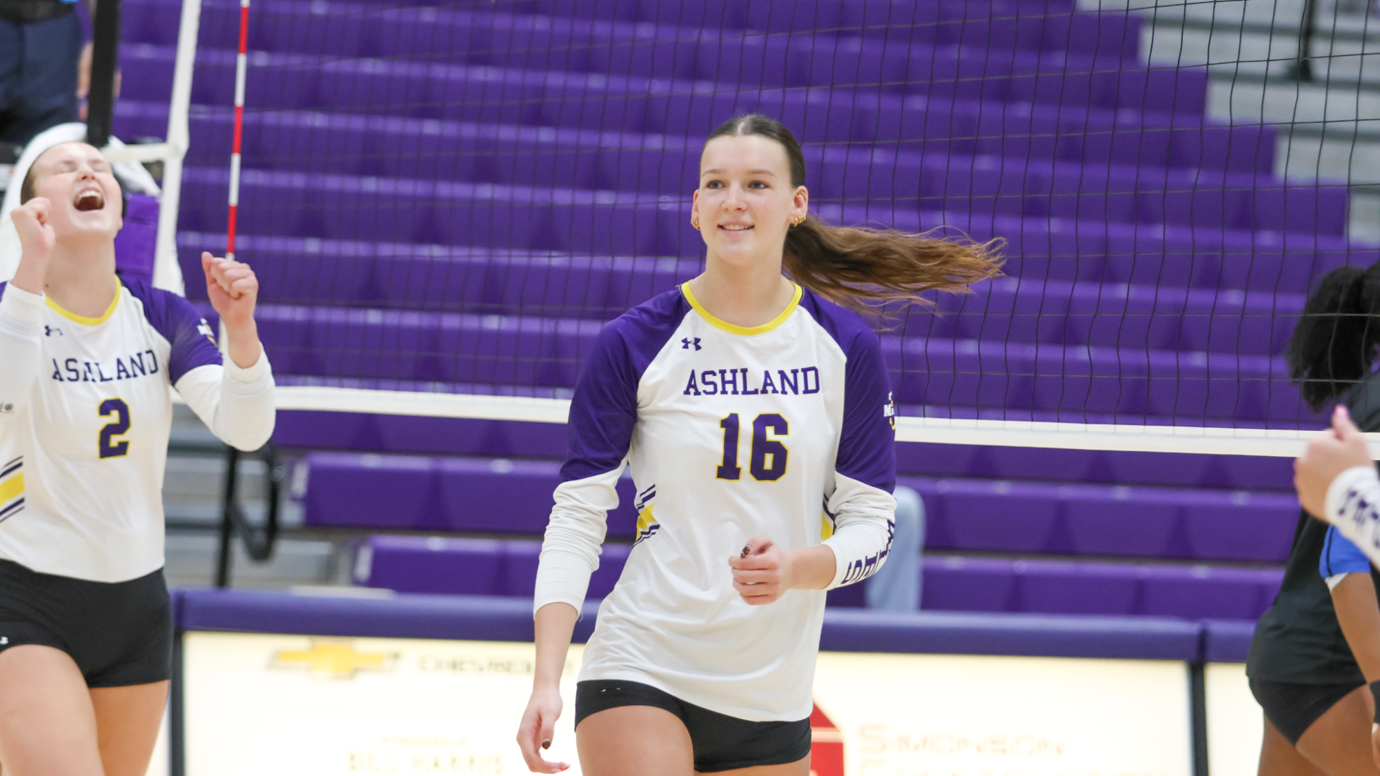 Heldreth VB 2026 home action shot vs. Ursuline