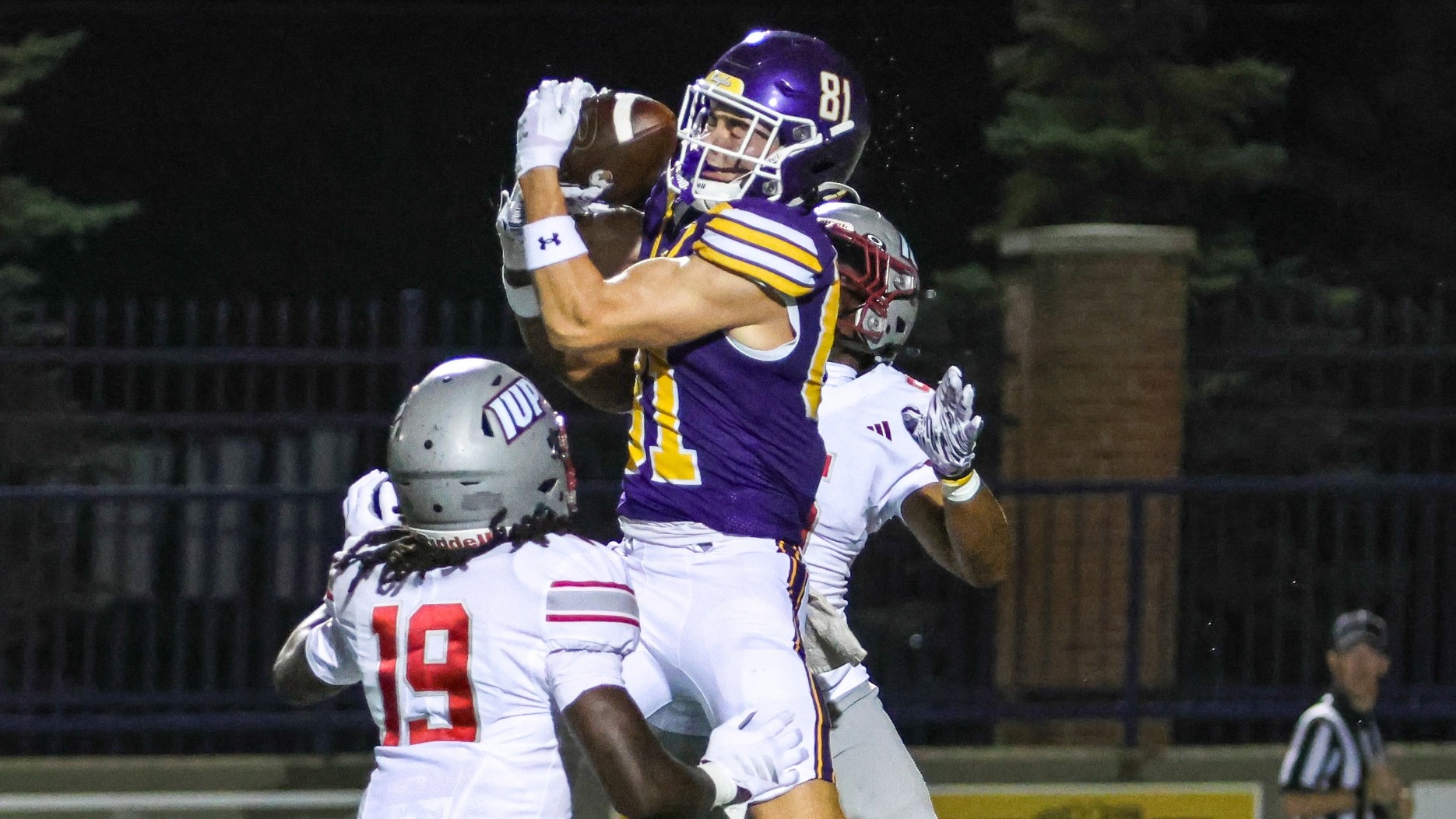 McKnight 2026 FB home action shot vs. IUP