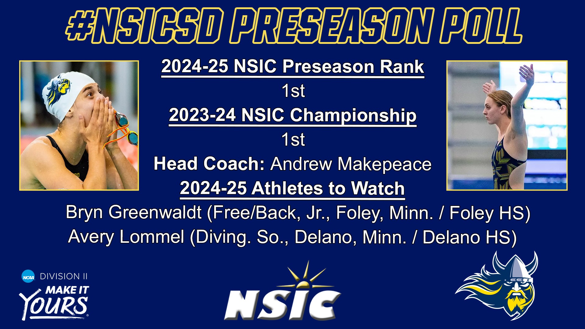 Viking Swim and Dive Earns More National Qualifications on Second Day