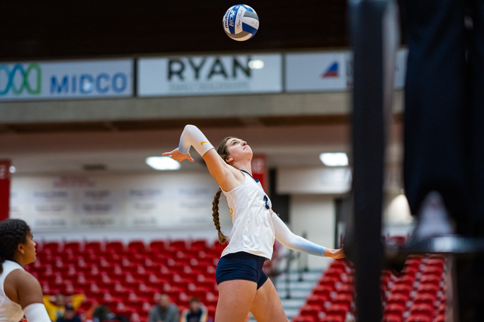 Minot State Volleyball vs Augustana - Captured at MSU Dome on Nov 08, 2025 in Minot, North Dakota Photo by Sean Arbaut