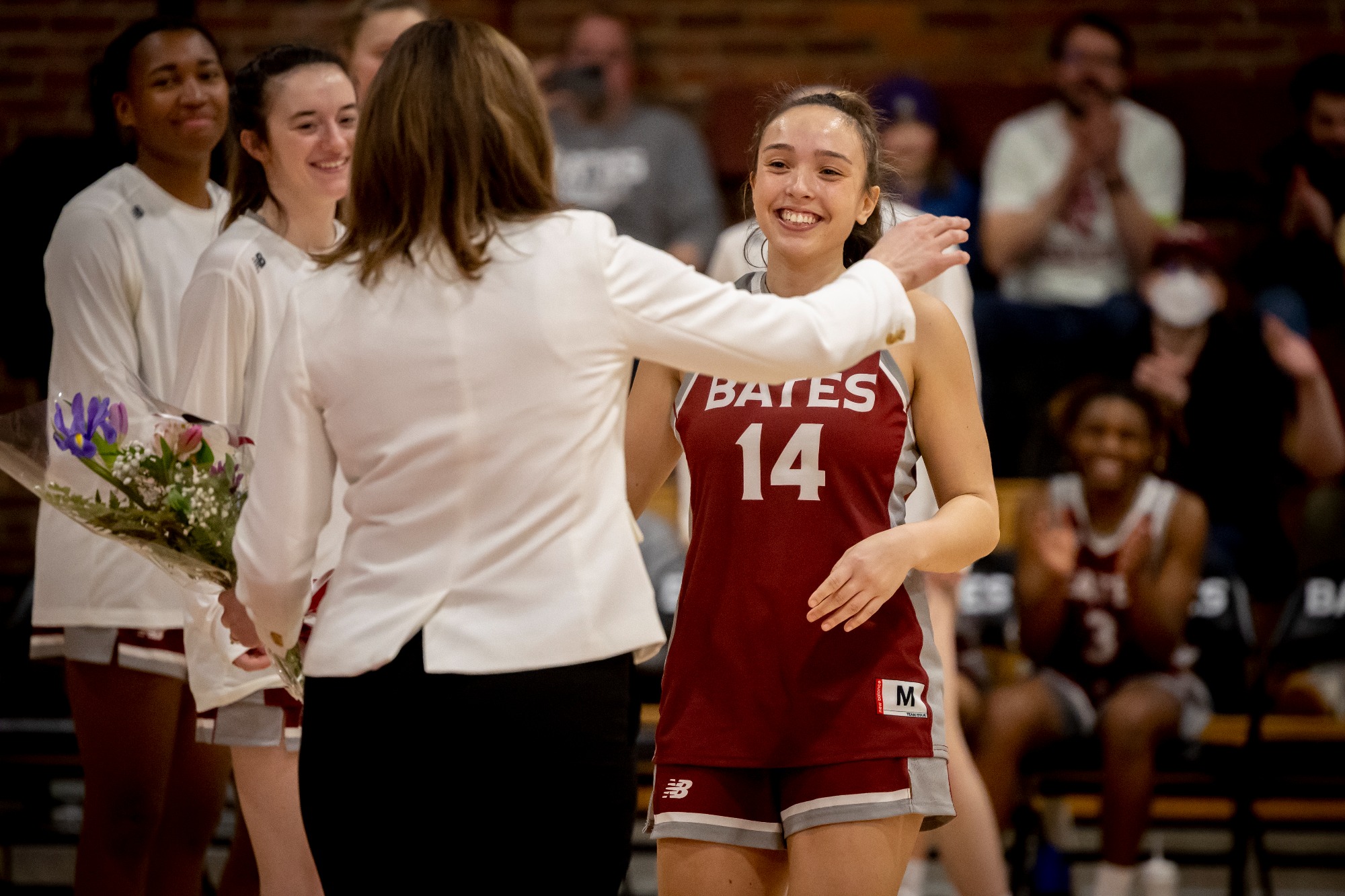 Meghan Graff | Women’s basketball defeats Wesleyan 54-46 in Alumni Gym on Senior Day February 11, 2023.