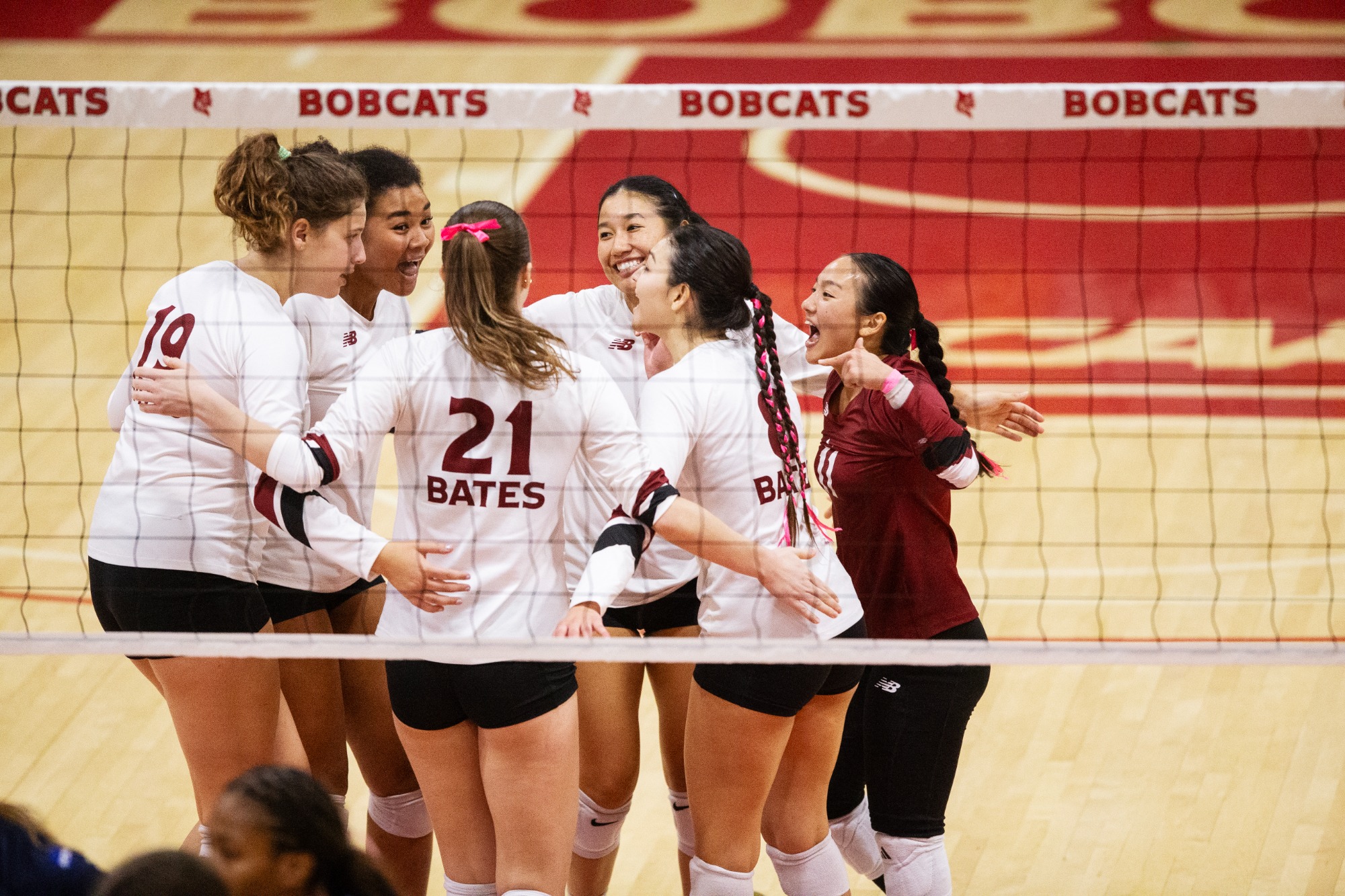 Bates College volleyball loses 3 - 0 against Connecticut College at bates College on October 10, 2025.