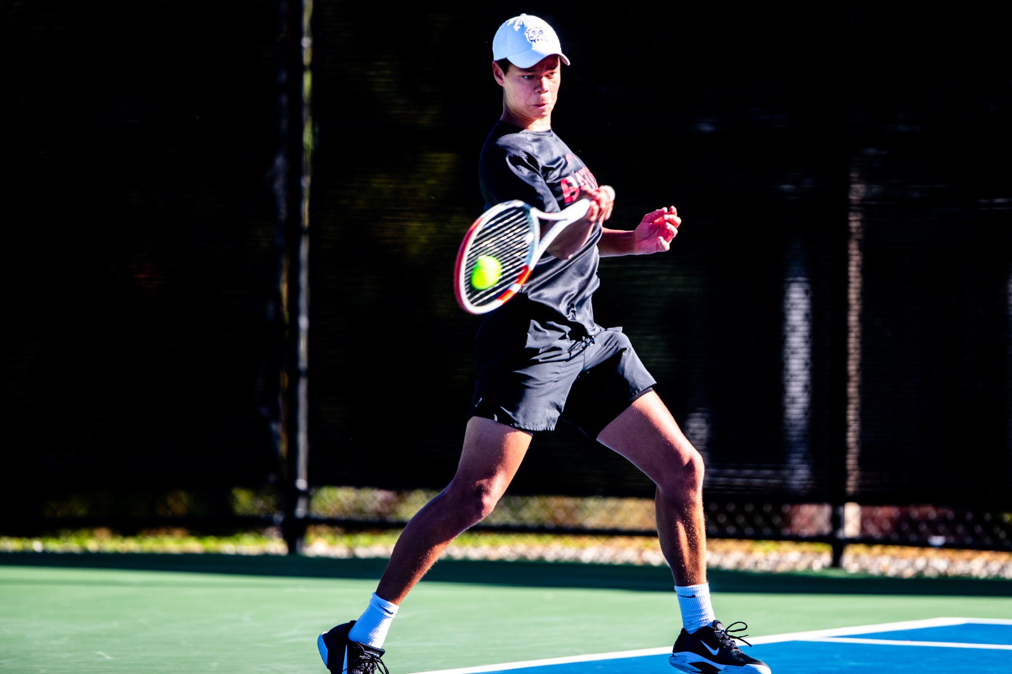 The men’s tennis team hosts the first day of a two-day Wallach Invitational on the Wallach courts with Bates, Colby, Brandeis, and Trinity on Saturday, October. 11, 2025.