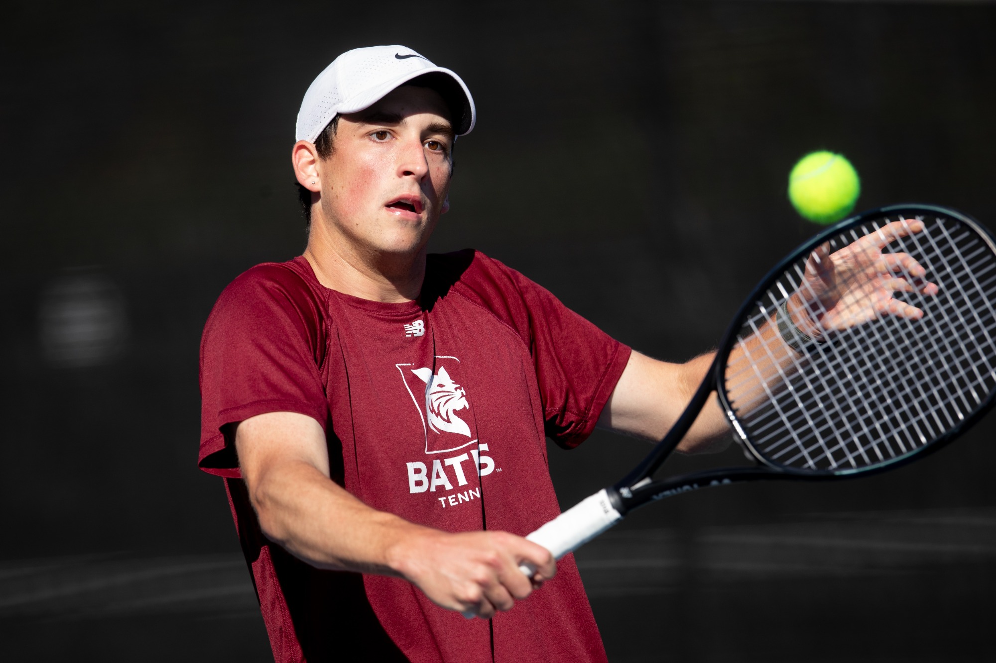 The men’s tennis team hosts the first day of a two-day Wallach Invitational on the Wallach courts with Bates, Colby, Brandeis, and Trinity on Saturday, October. 11, 2025.