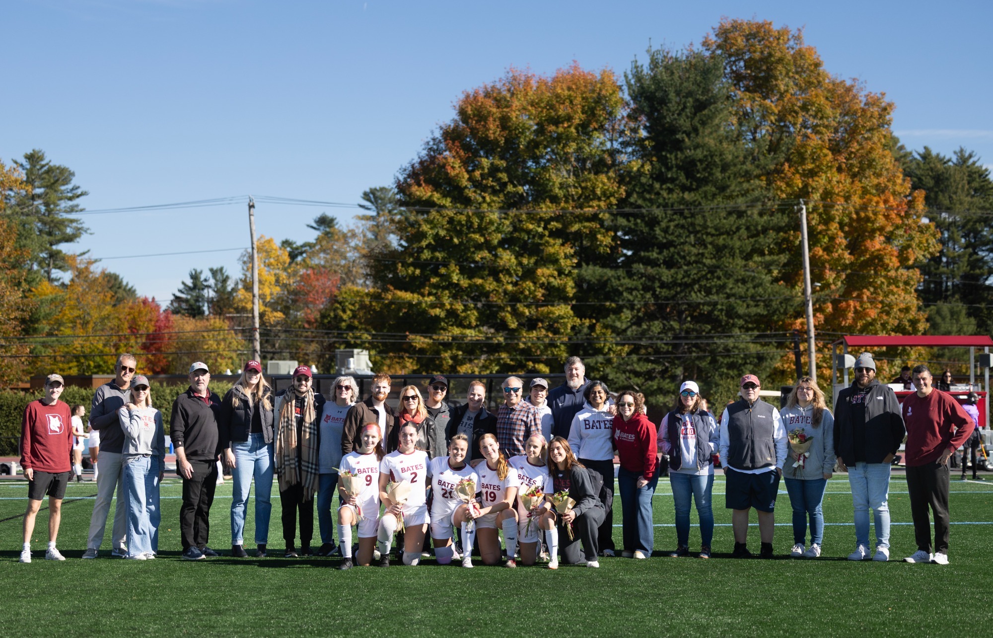 Bates women's soccer senior day