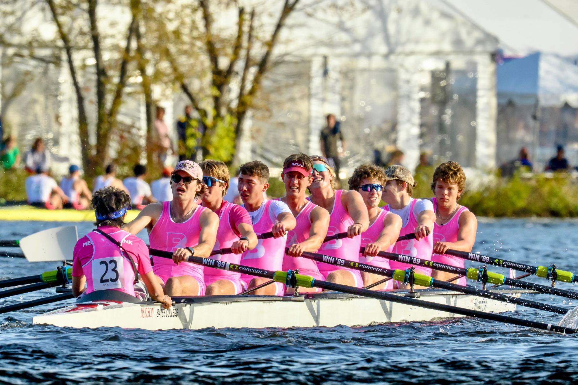 Men's First Varsity Eight | Bow: Brendan Kelly; 2: Samuel Perozek; 3: Thomas Pacinda; 4: Roy Bellows; 5: Lando Putnam-Bagley; 6: Bryce Ahn; 7: John Cleary; Stroke: Luke Desmaison; c: Darien Chiang