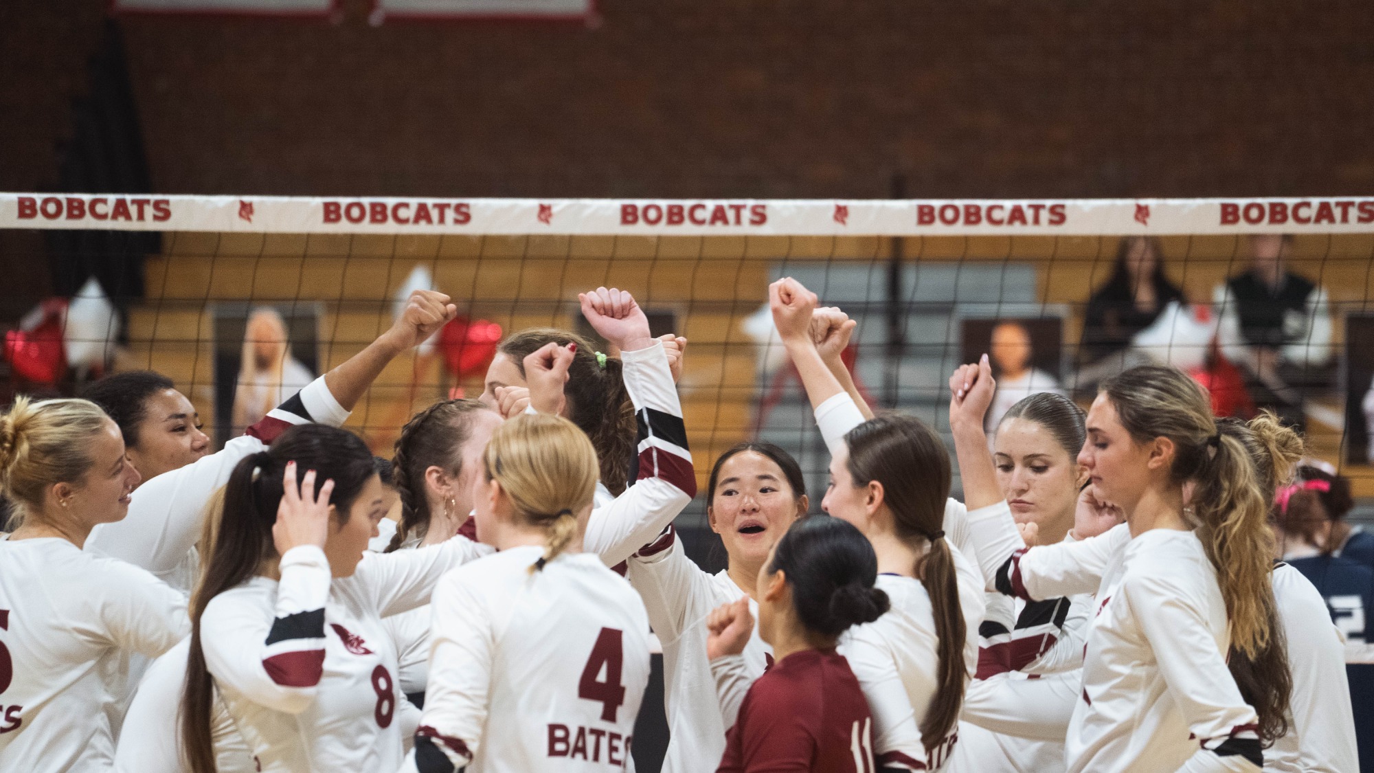 Bates Volleyball Versus Fisher (win 3-0) Oct. 22, 2025