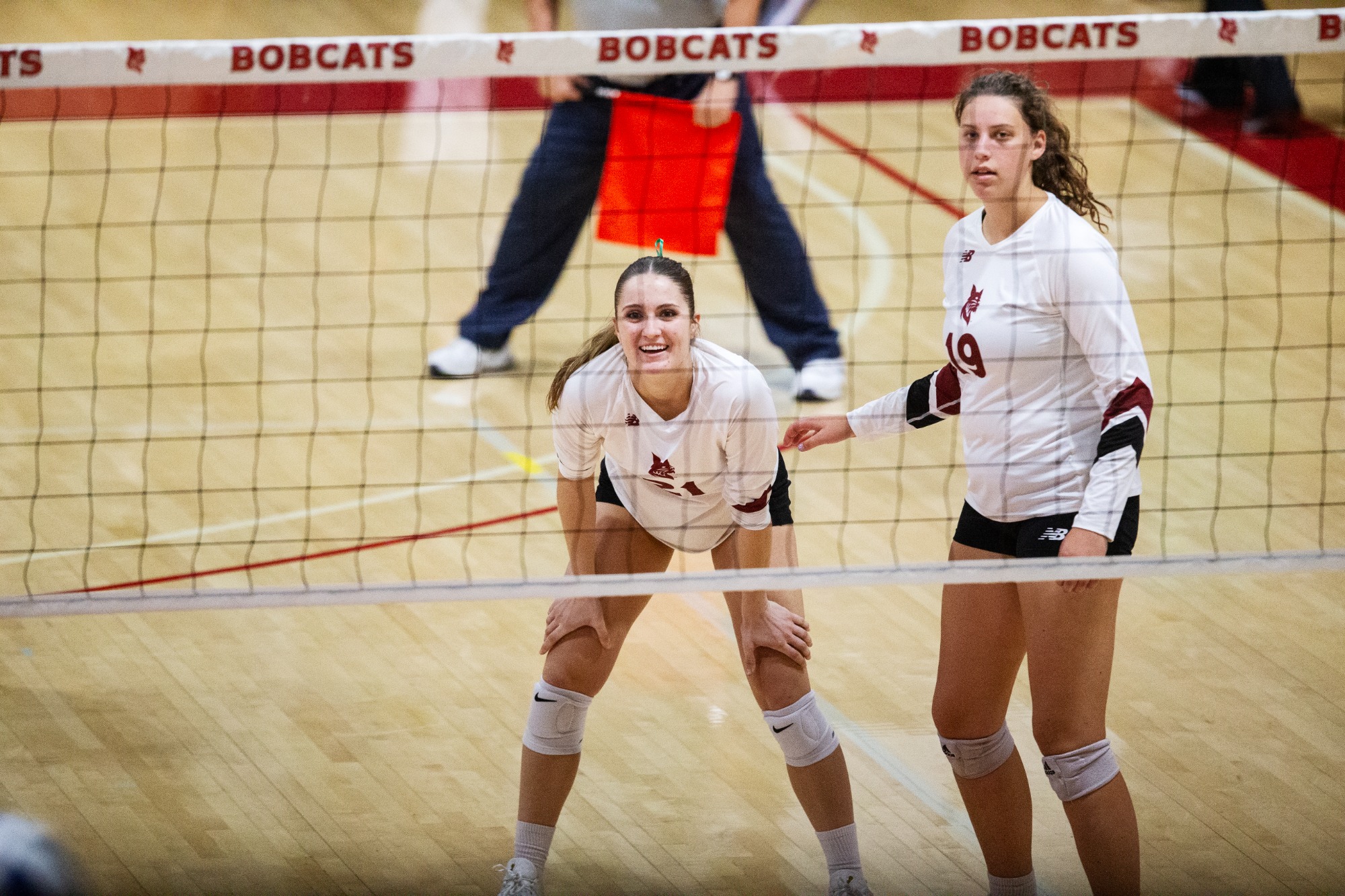 Bates College Women’s Volleyball loses 3 - 0 against Middlebury on October 3, 2025.