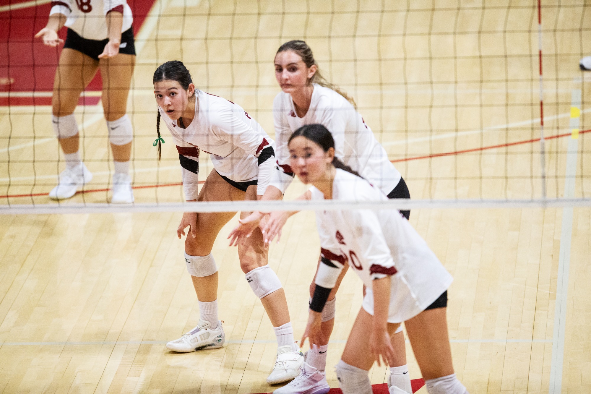 Bates College Women’s Volleyball loses 3 - 0 against Middlebury on October 3, 2025.