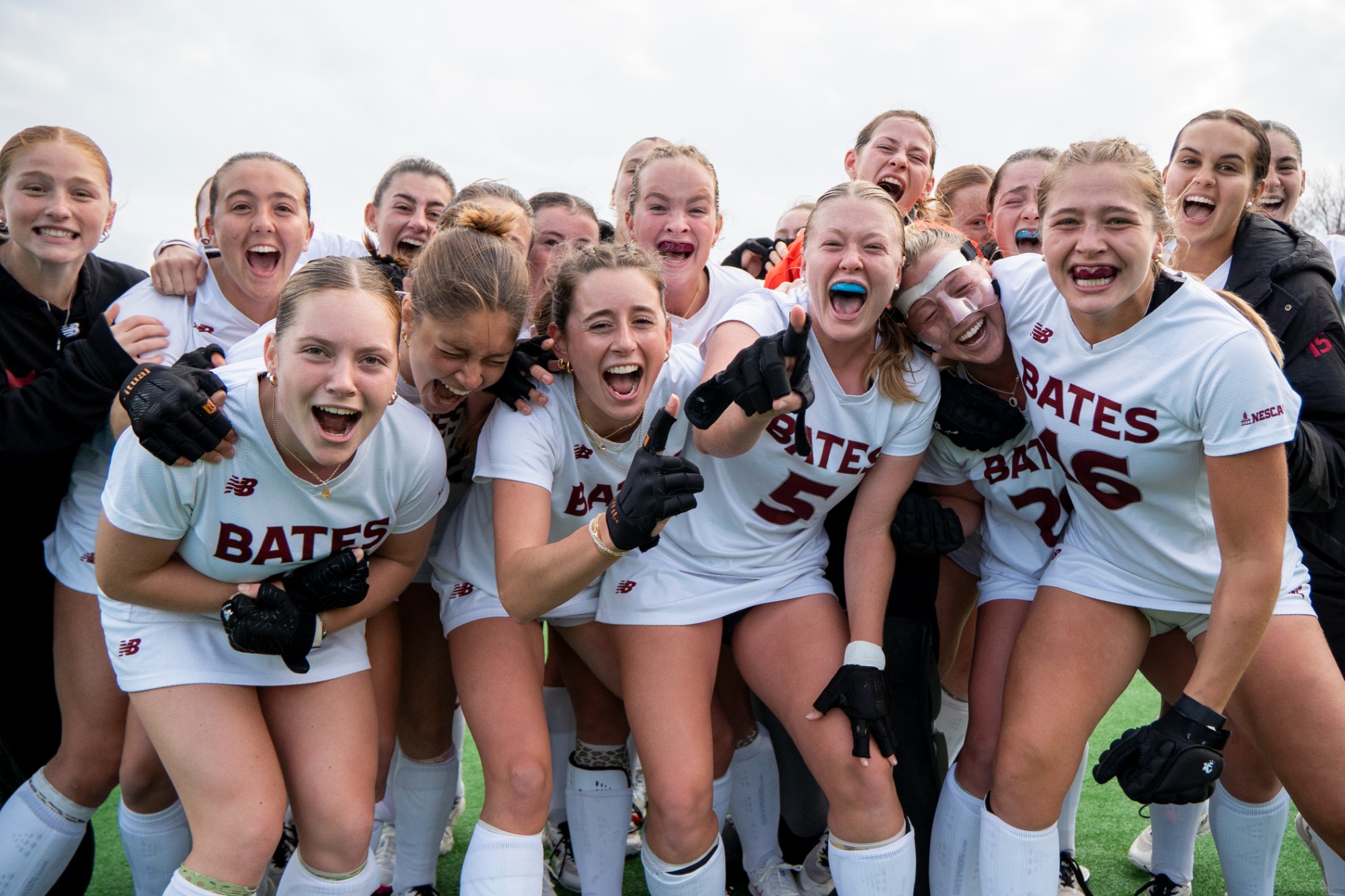 The Bates field hockey team recorded their third consecutive shutout as the Bobcats defeated Wesleyan 2-0 on Sunday to secure the program's first NESCAC championship. 
