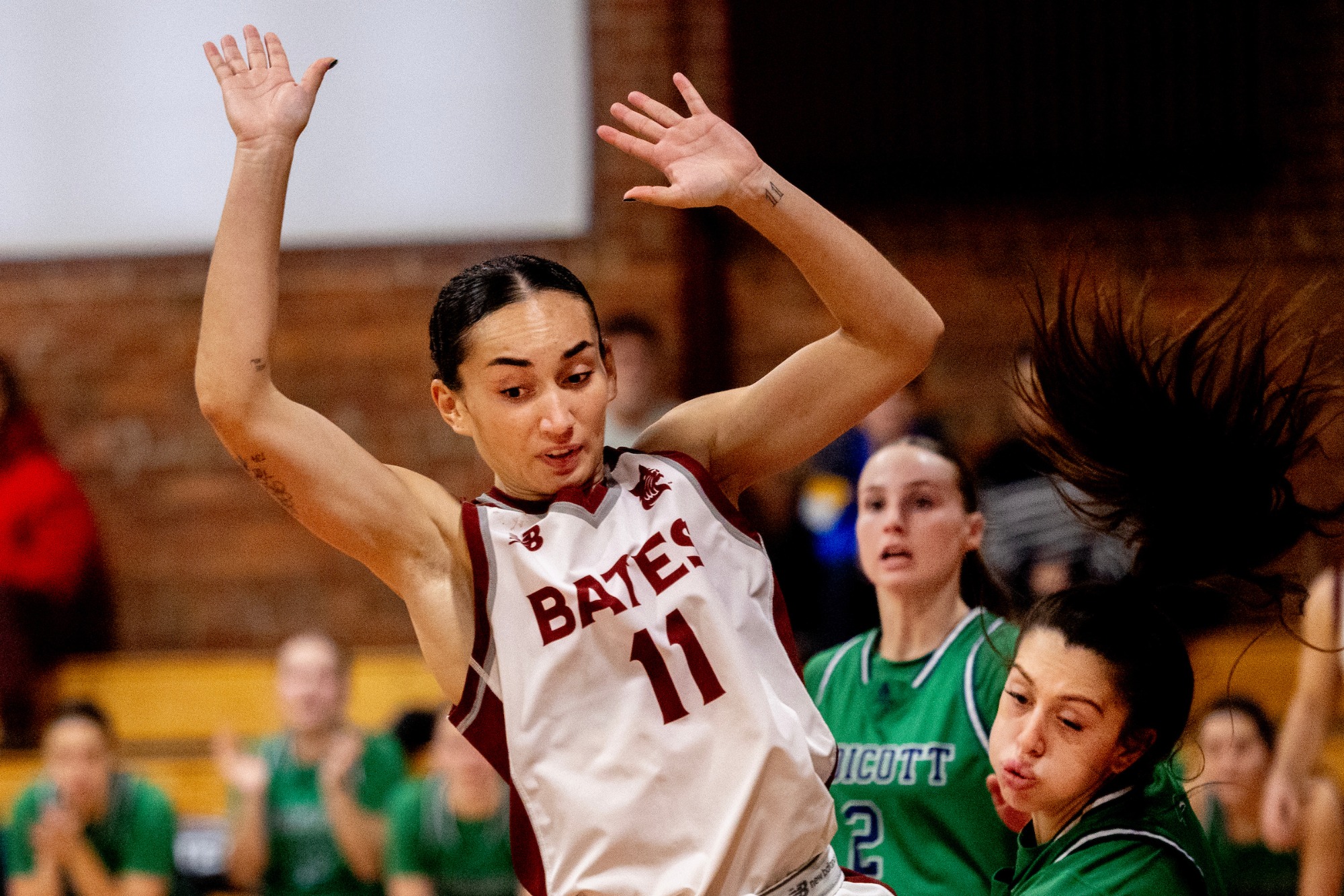 Mya Hicks | Women’s basketball defeats Endicott 56-44 in Alumni Gym on Nov. 22, 2025.