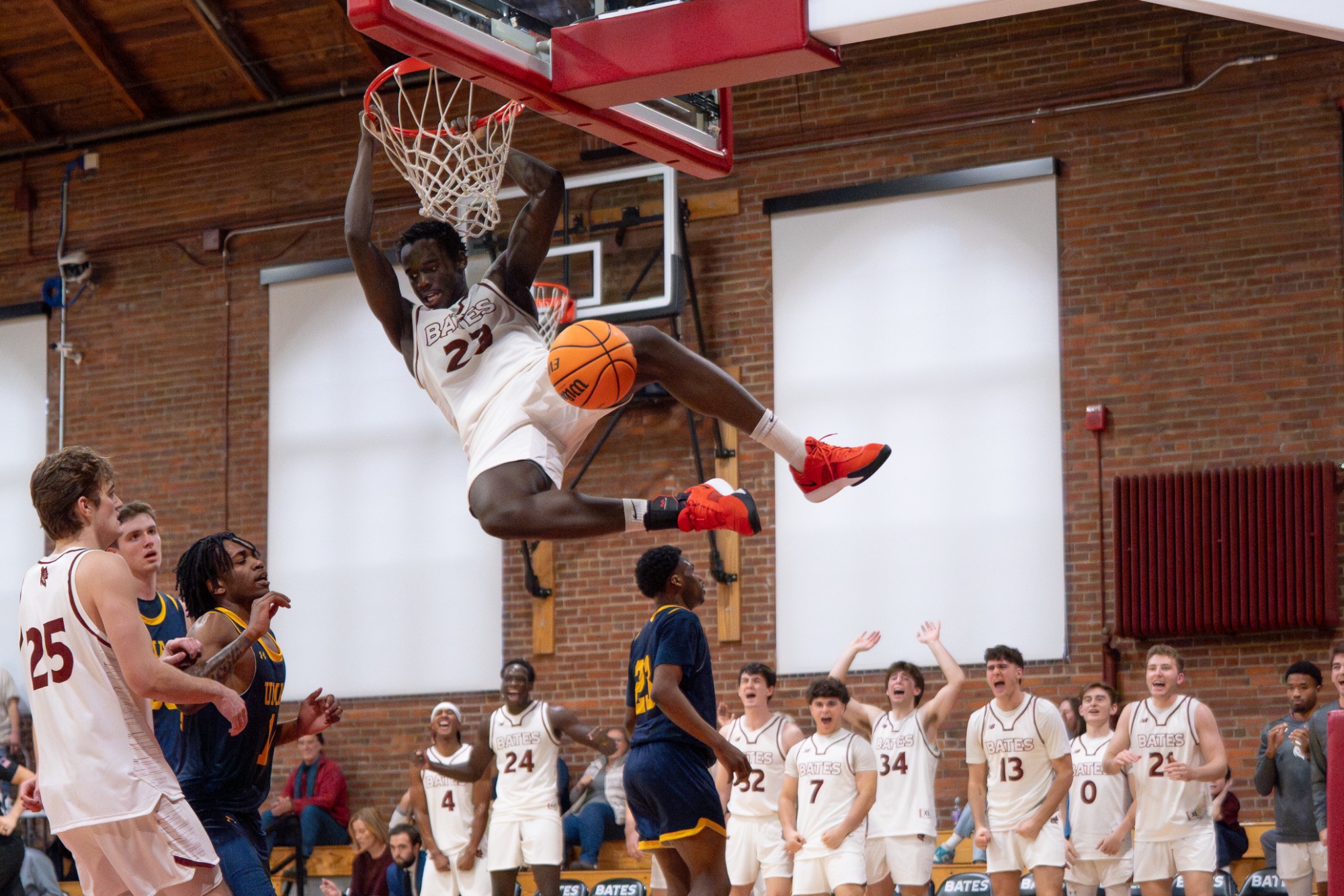 Babacar Pouye | The high-flying Bates men's basketball team defeated UMass Dartmouth 88-82 Sunday afternoon at Alumni Gym.