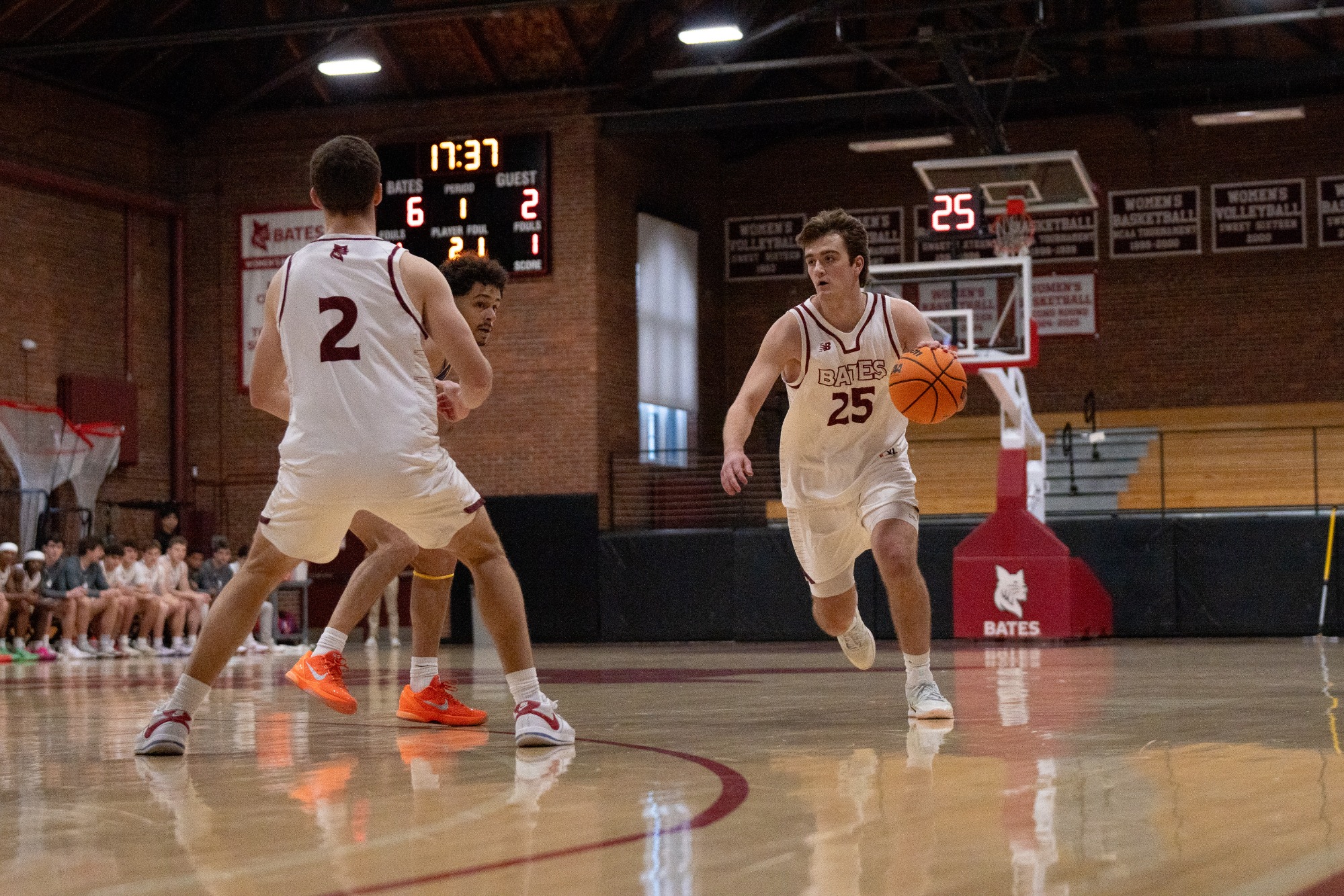 Sean O'Leary | The high-flying Bates men's basketball team defeated UMass Dartmouth 88-82 Sunday afternoon at Alumni Gym.