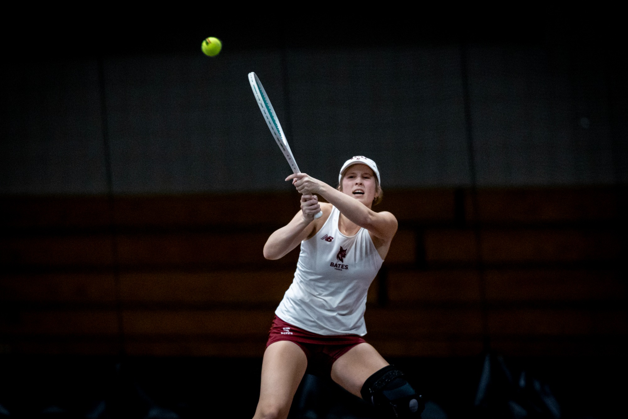Women’s tennis plays Smith in a home match in Merrill Gymnasium on March 14, 2025.