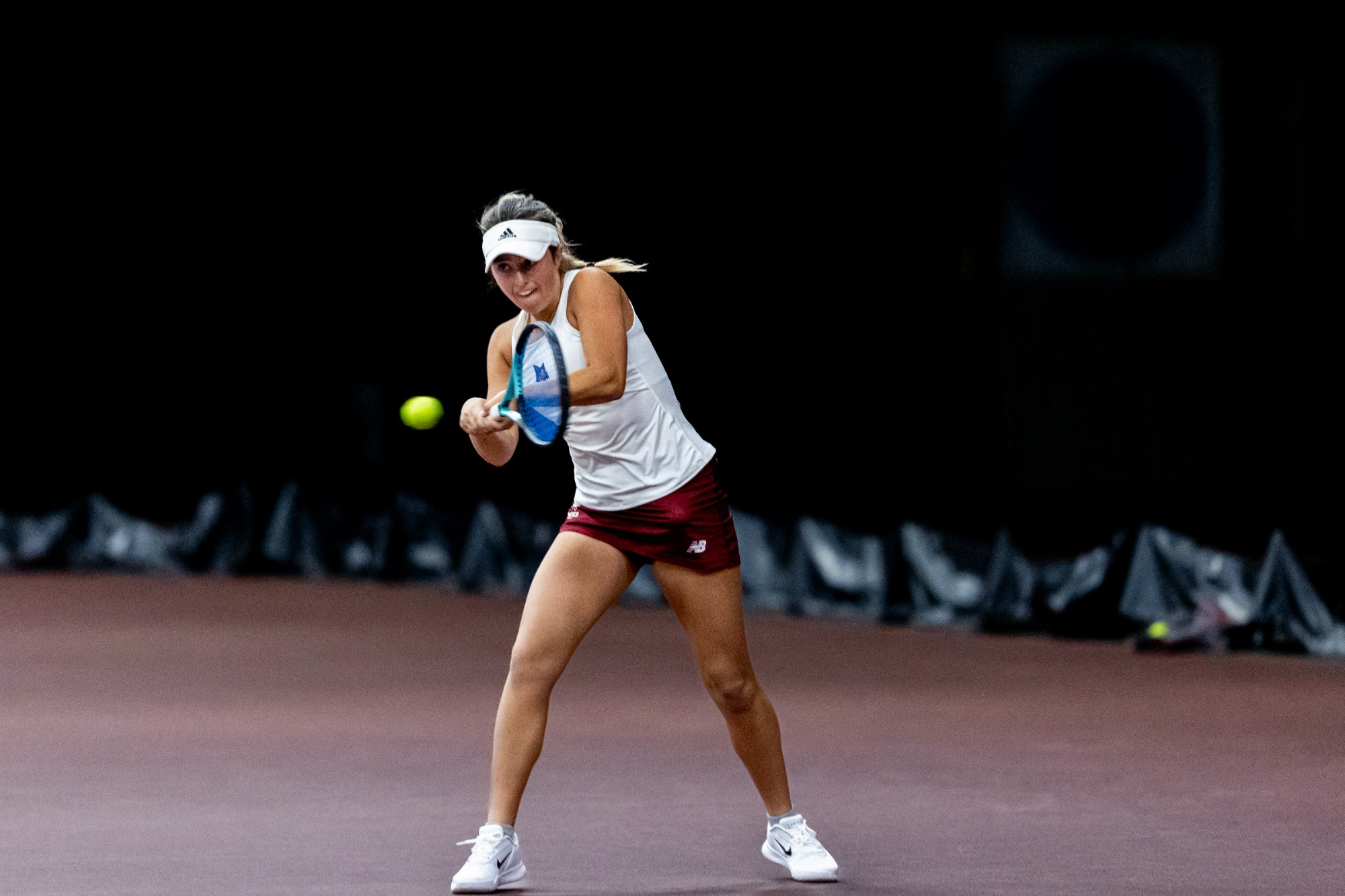 Women’s tennis plays Tufts in Merrill Gym on March 7, 2025.