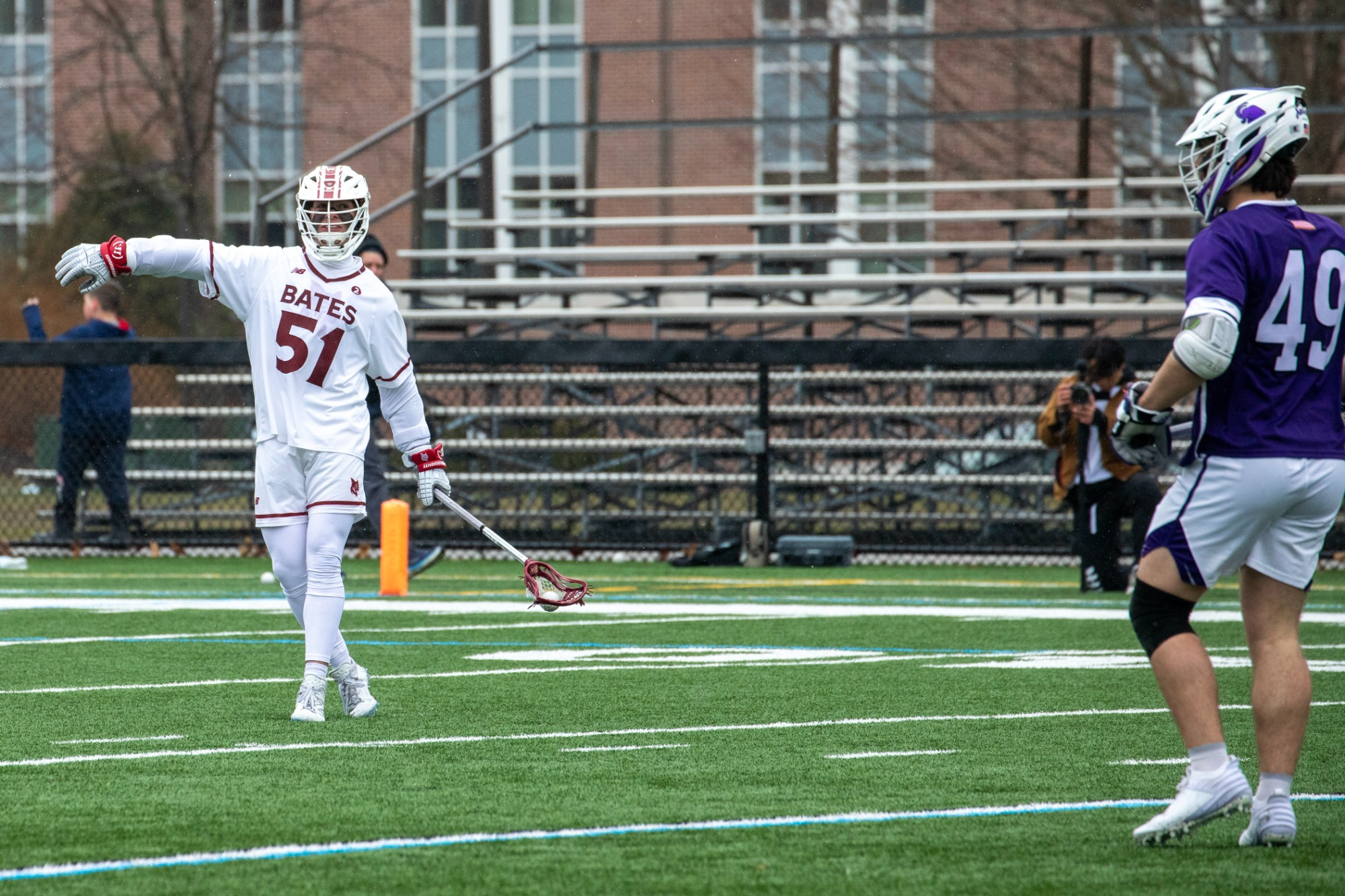 Men's lacrosse played Amherst College on April 12, celebrating Senior Day.