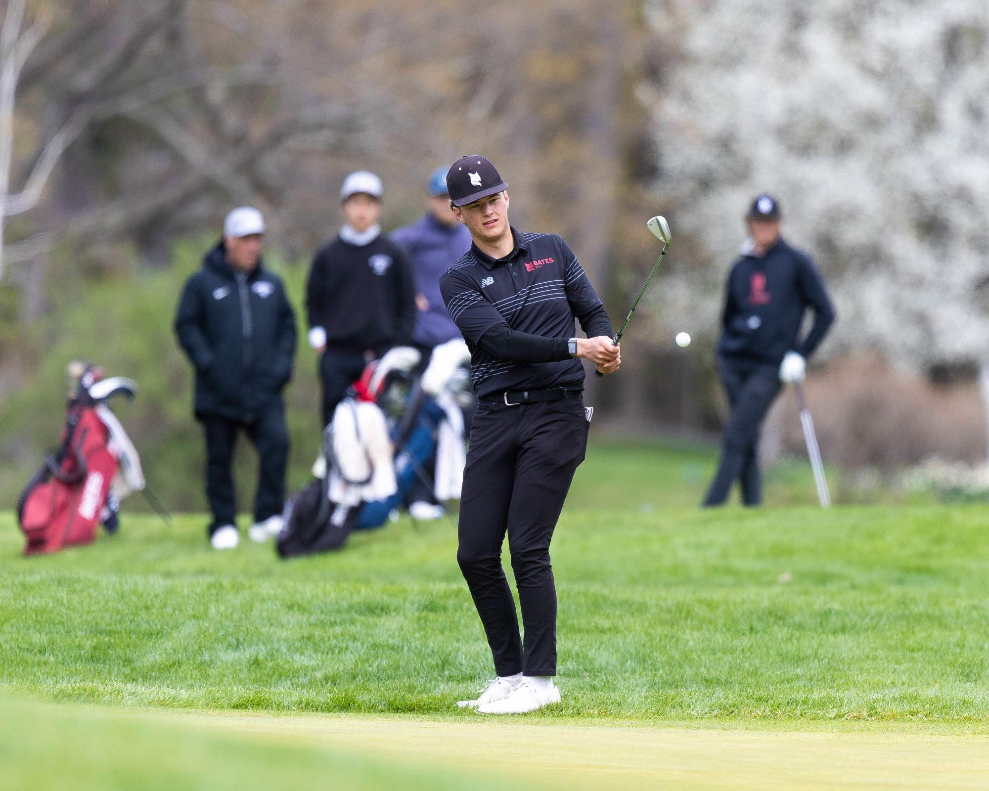 Sean Resnick fourth green at Taconic Golf Club, Williamstown. 2025 NESCAC Championship