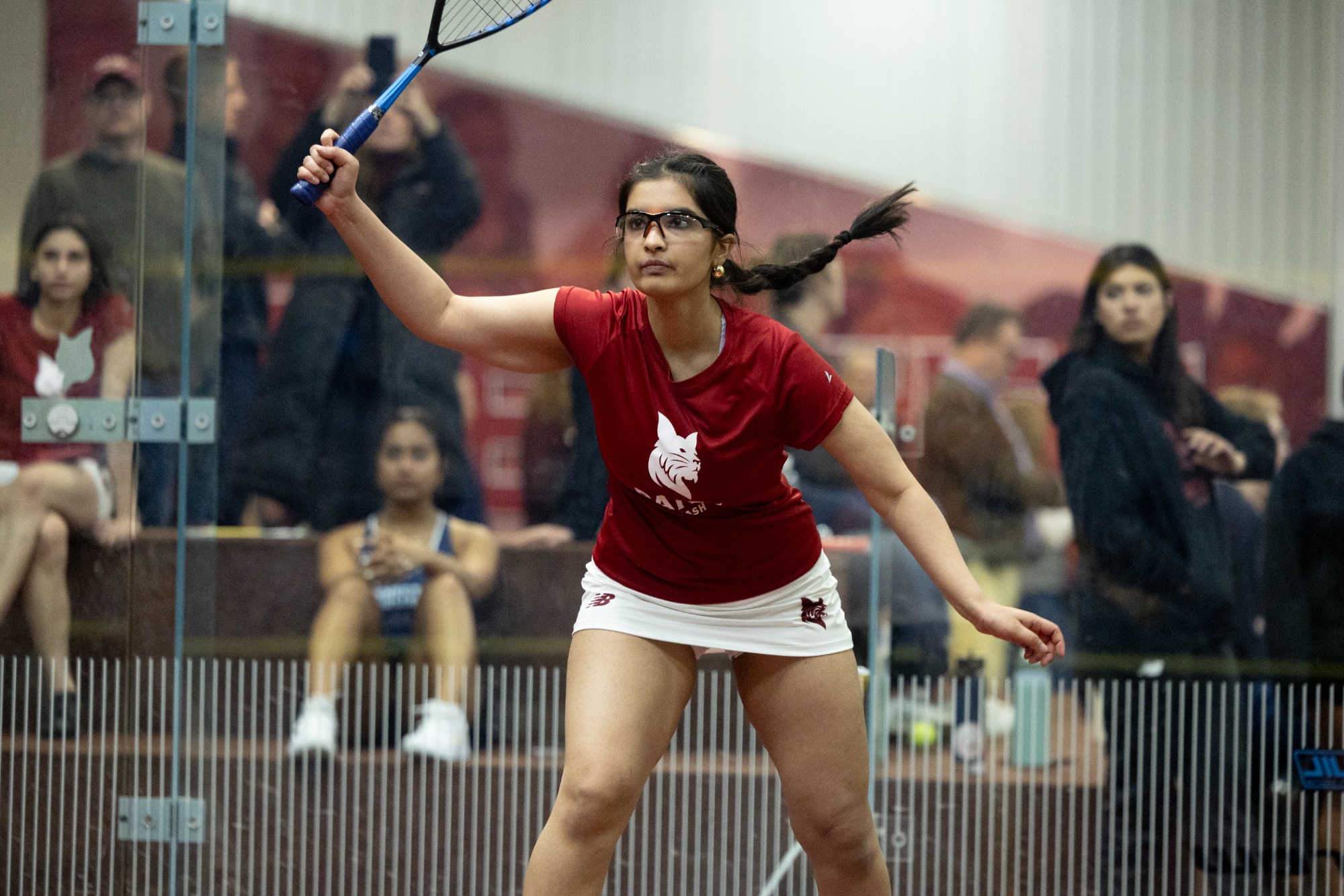 Men’s and women’s squash defeats Conn College in a home match on Jan. 9, 2026.